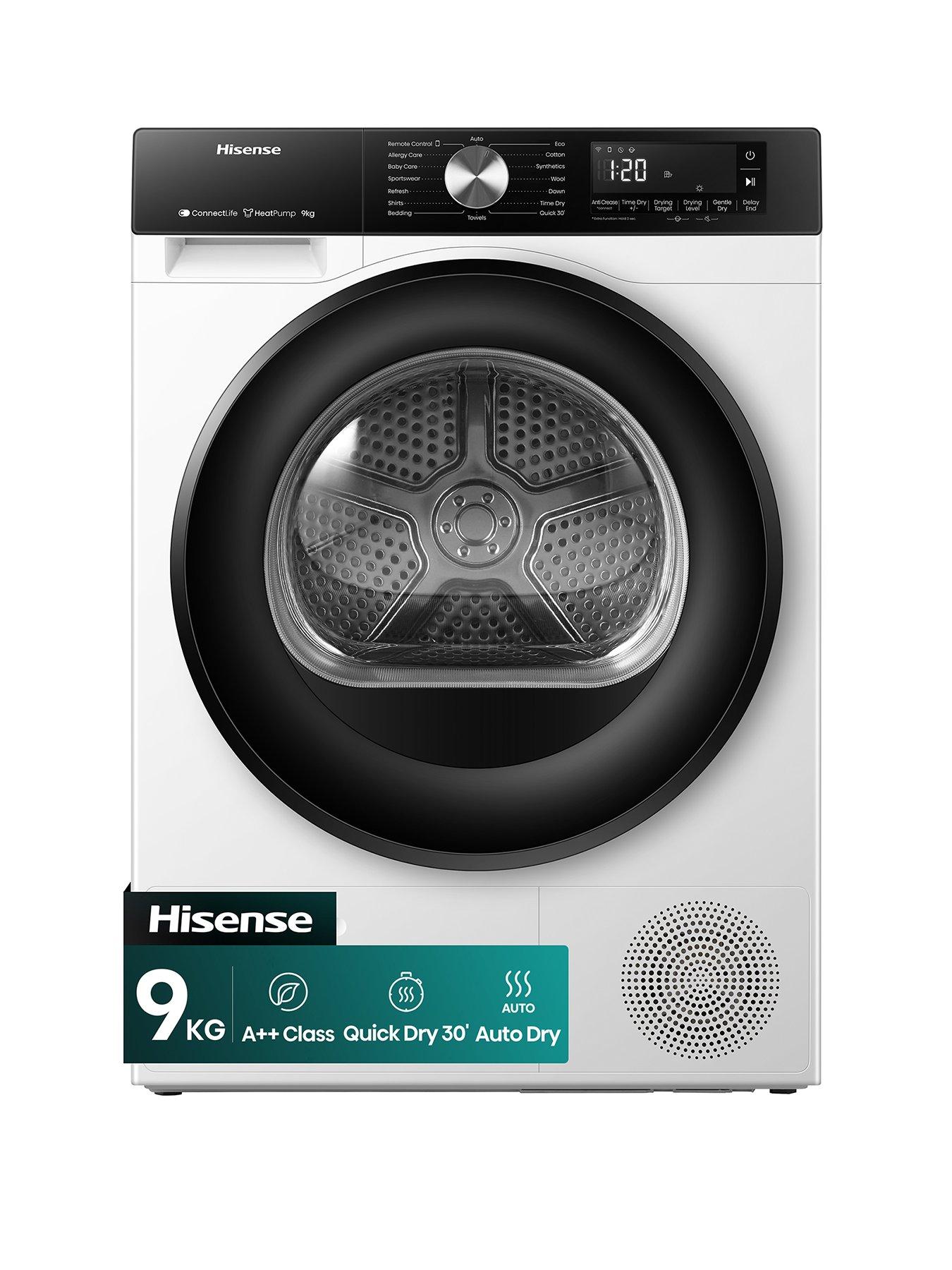 Hisense 3S Series Dh3S902Bwcc 9Kg Heat Pump Tumble Dryer