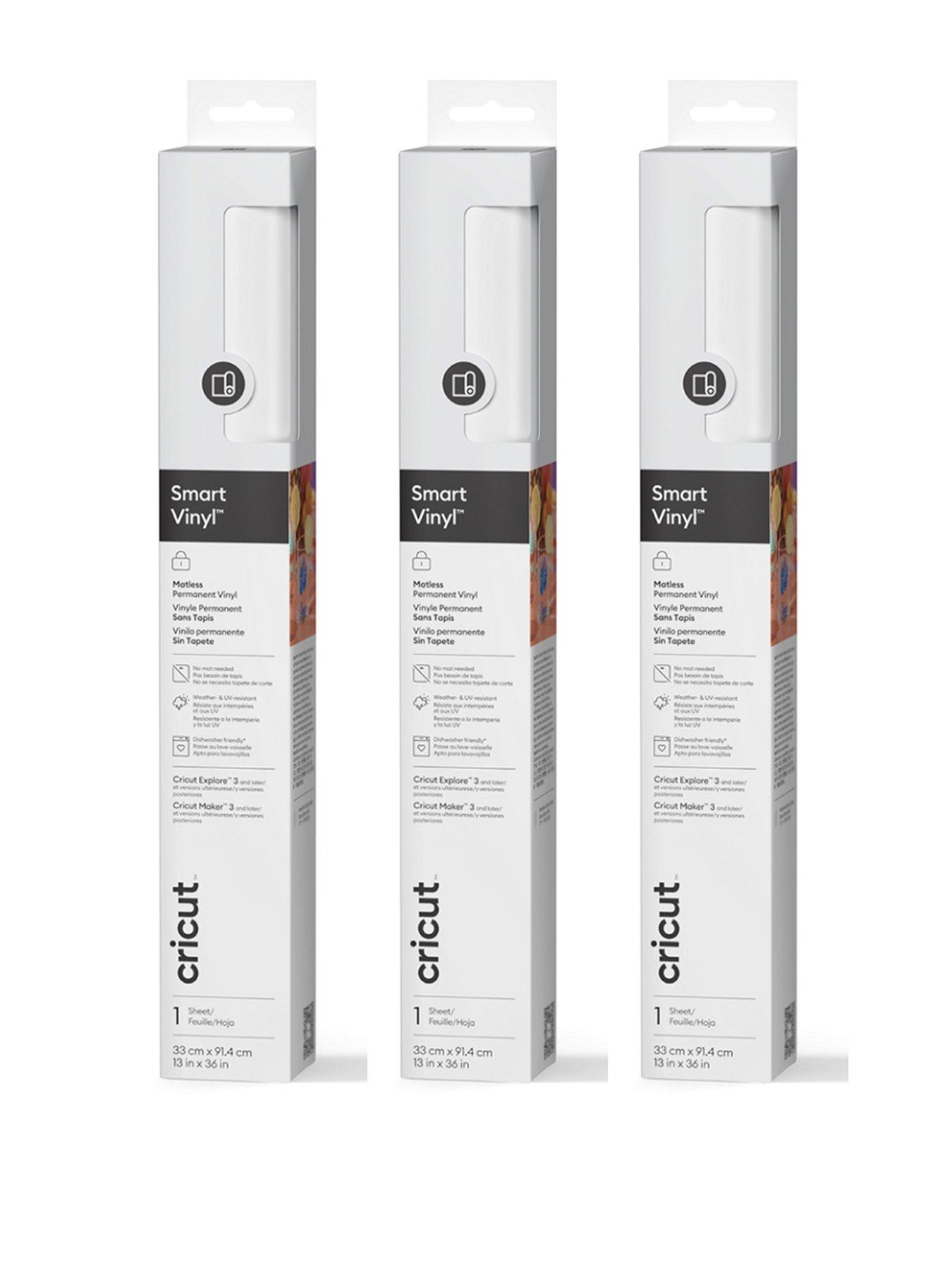 Cricut Smart Vinyl Permanent (33x91cm) White 3-pack Bundle