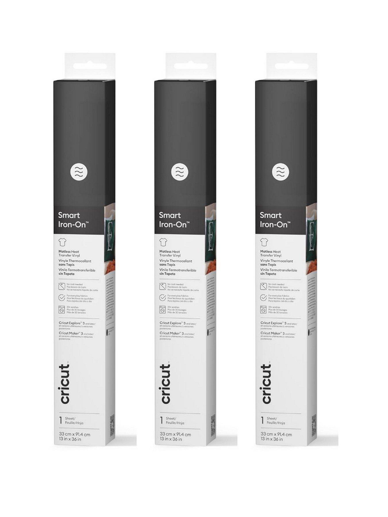 Cricut Smart Iron-On (33x91cm) Black 3-pack Bundle