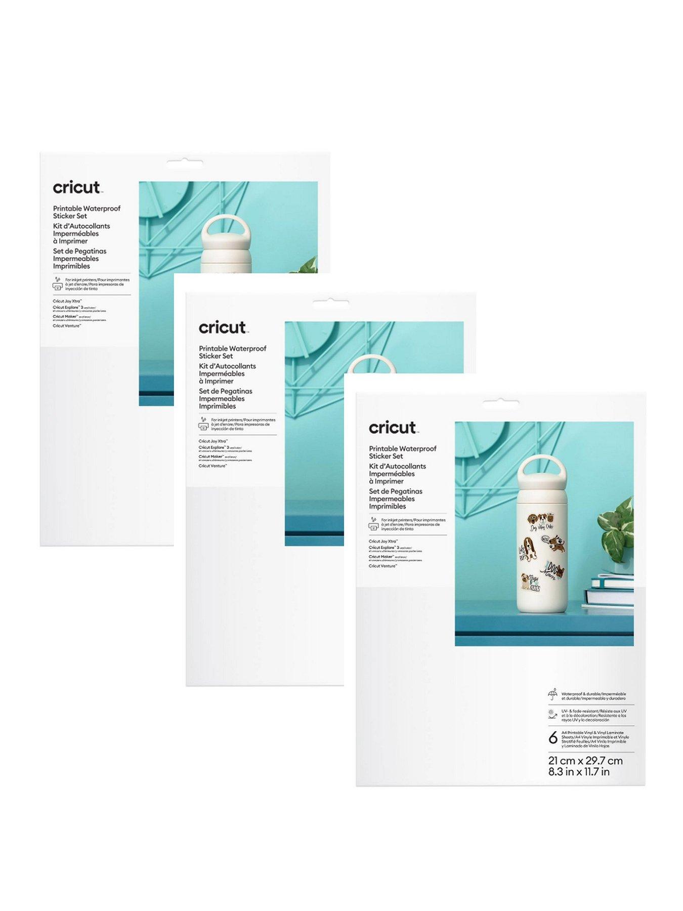 Cricut Sticker Set Waterproof A4- white, 36 sheets