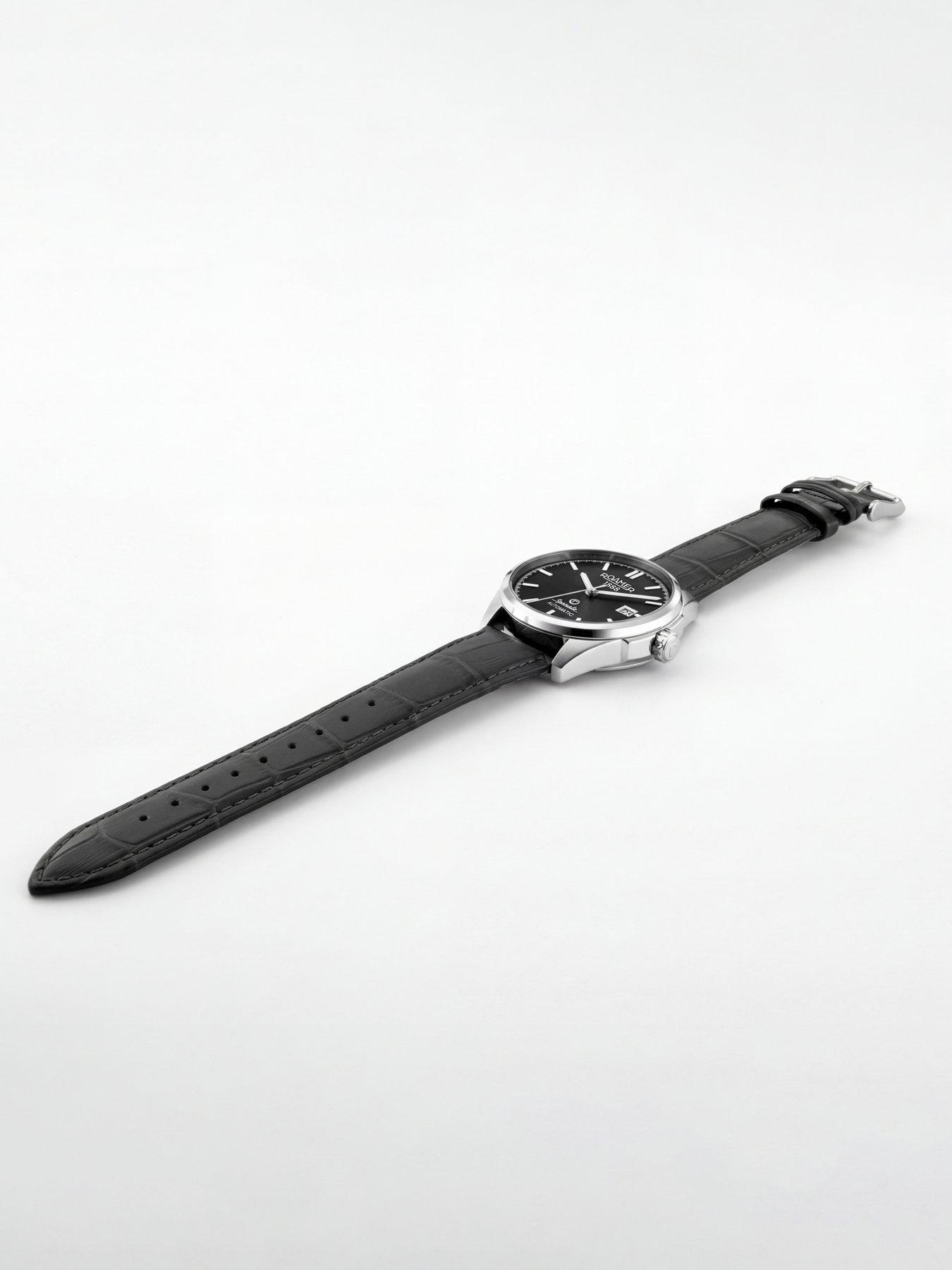 Image 3 of 5 of Roamer of Switzerland Speciale Automatic Black leather Strap