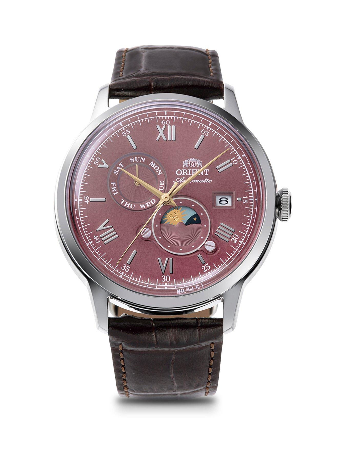 Orient Bambino Sun & Moon Red RA-AK0807R30B Automatic Men's Watch - Image 2