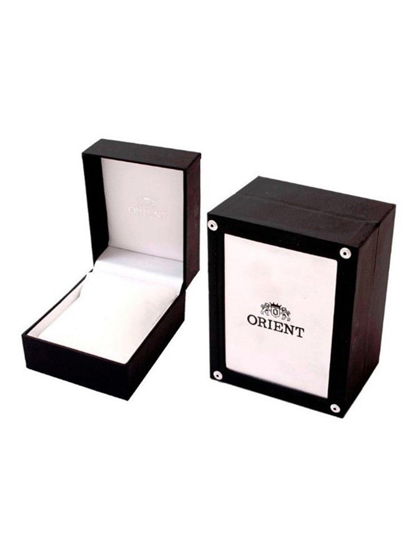 Image 4 of 6 of Orient Classic Grey Dial Steel Black Leather strap