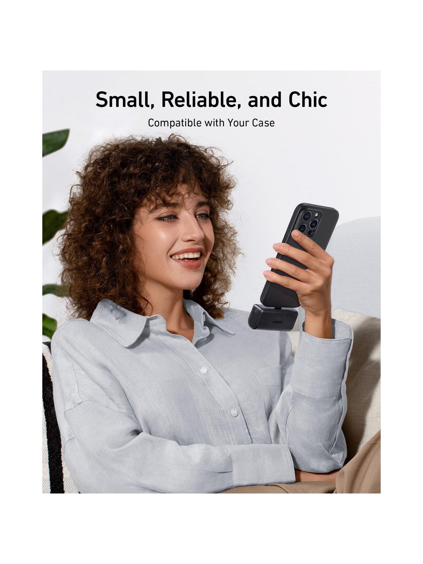 Image 5 of 8 of Anker Nano Power Bank, 5,000mAh Mini Portable Charger 22.5W Output with Built-In USB-C Connector, Blue