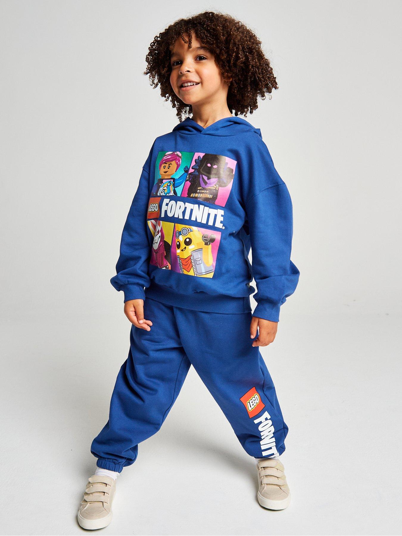 Brand Threads Lego Fortnight Hoody & Jogger Set, Multi, Size 4-5 Years