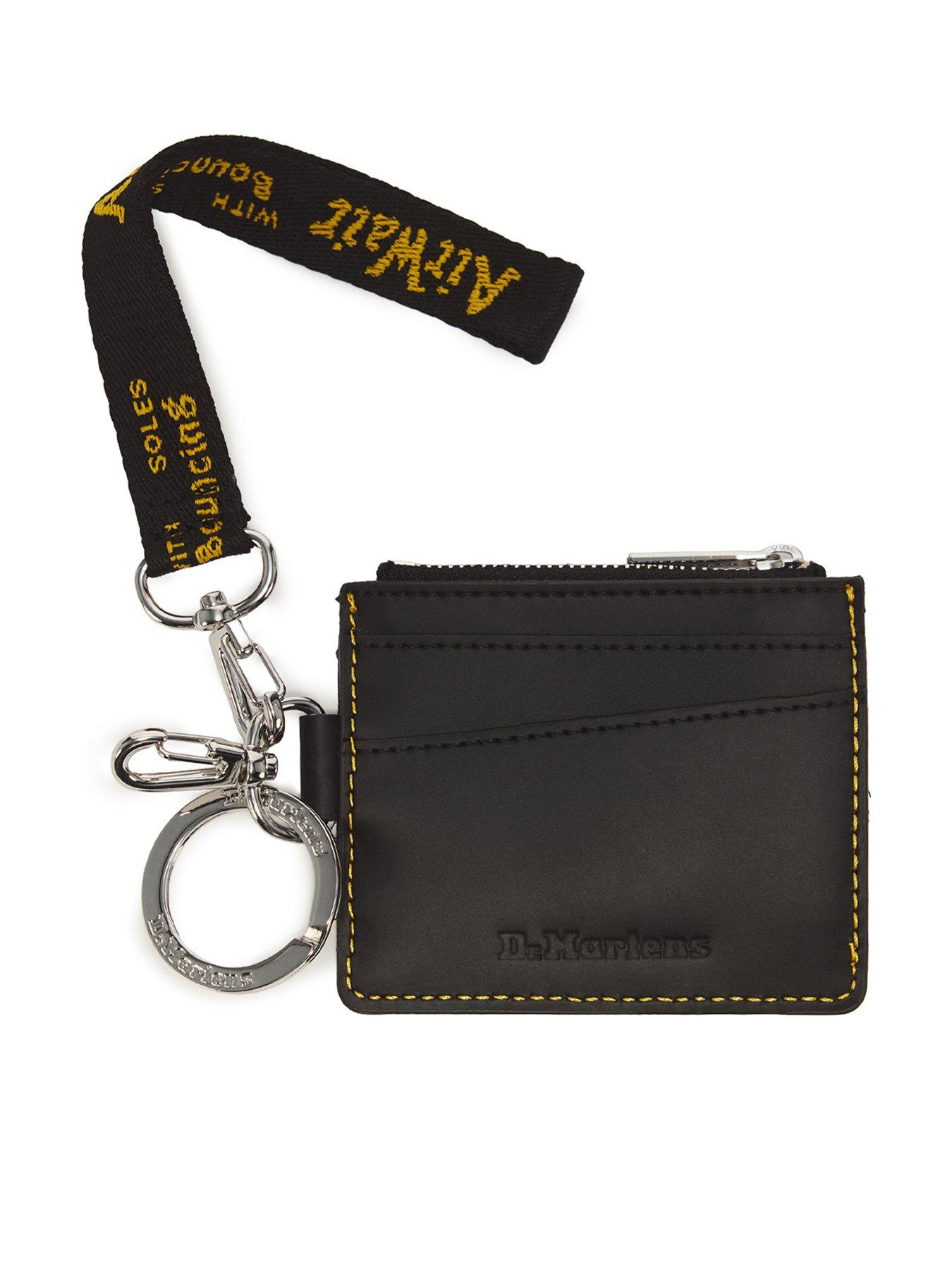 Dr Martens Kiev Leather Cardholder Keyring - Black