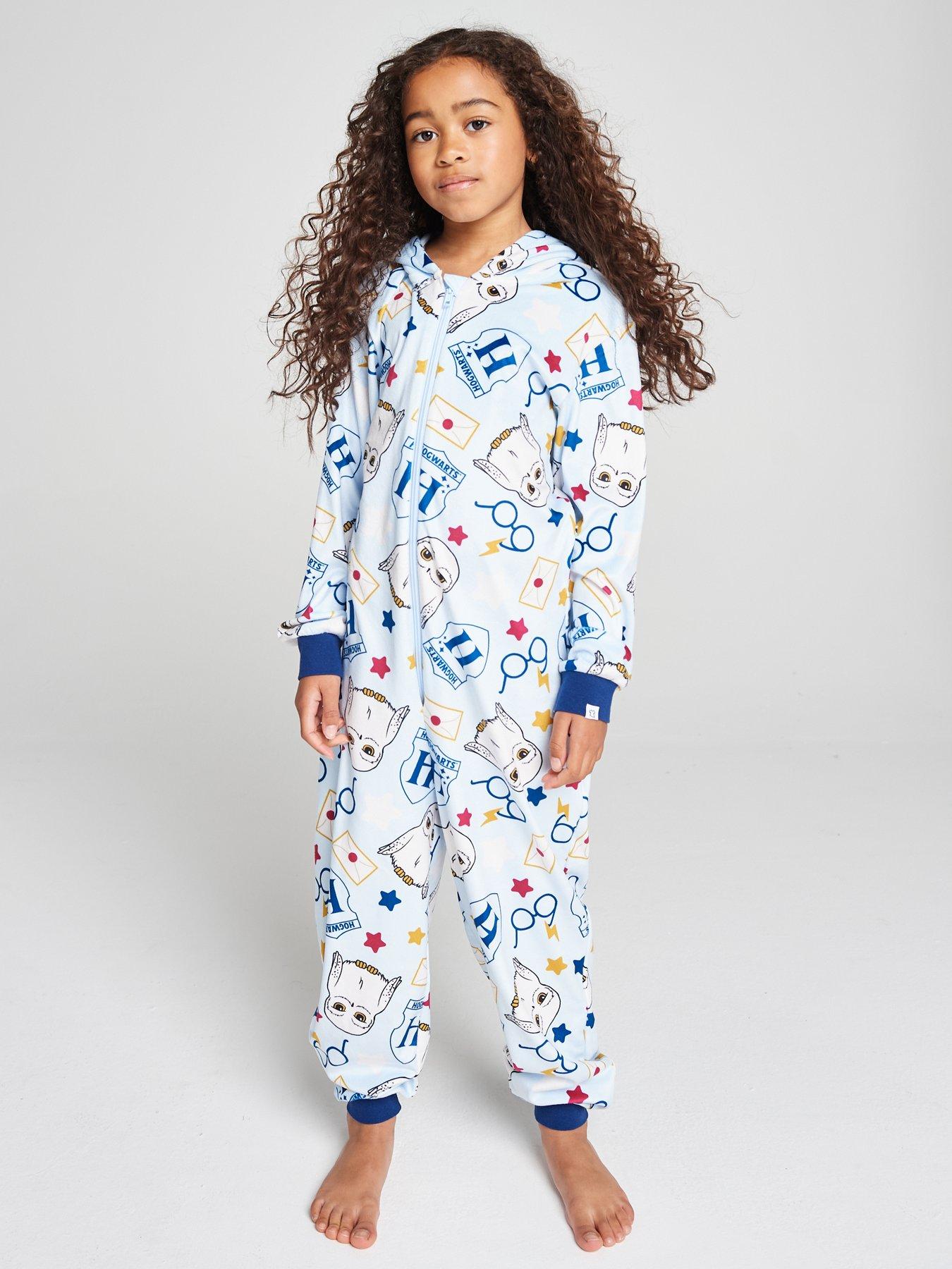 Brand Threads Harry Potter Fleece All-in-one, Blue, Size Age: 9-10 Years