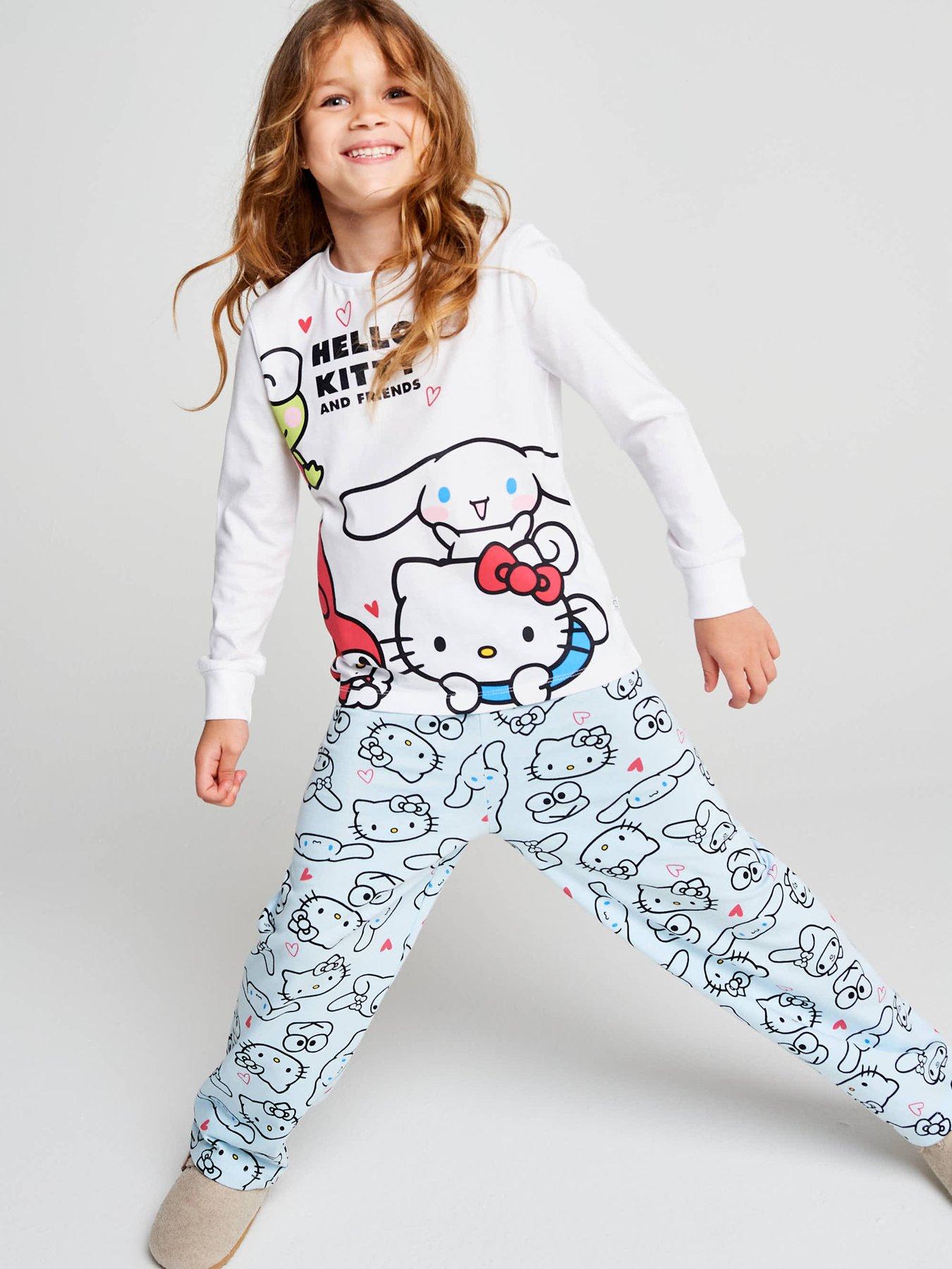 Image 1 of 7 of Brand Threads Hello Kitty Pyjama Set