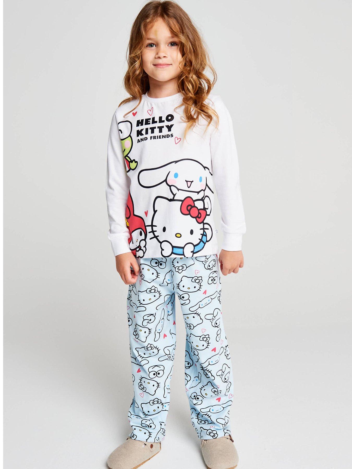 Image 2 of 7 of Brand Threads Hello Kitty Pyjama Set