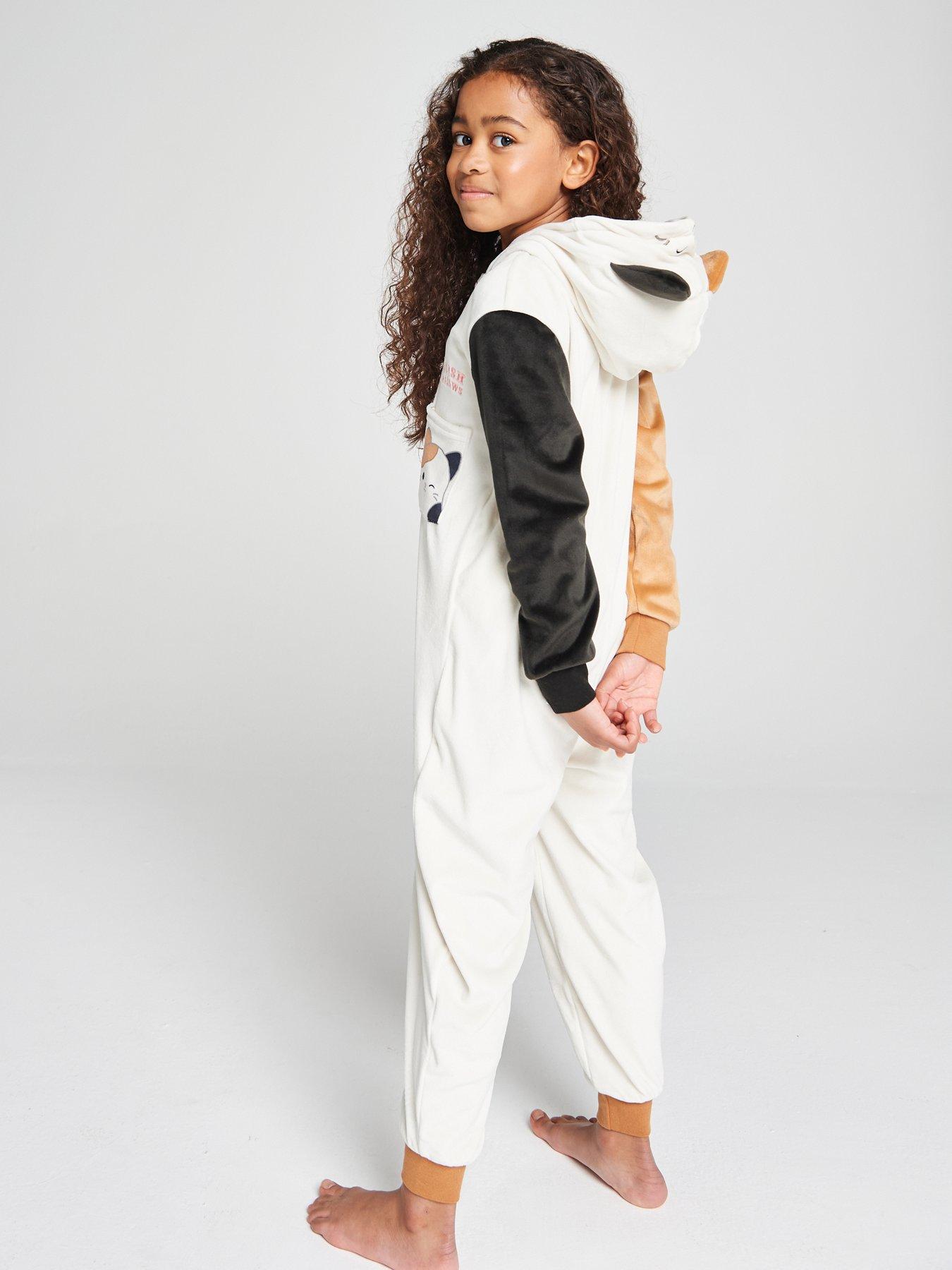 Brand Threads Squishmallows Fleece All-in-one, Pink, Size Age: 9-10 Years