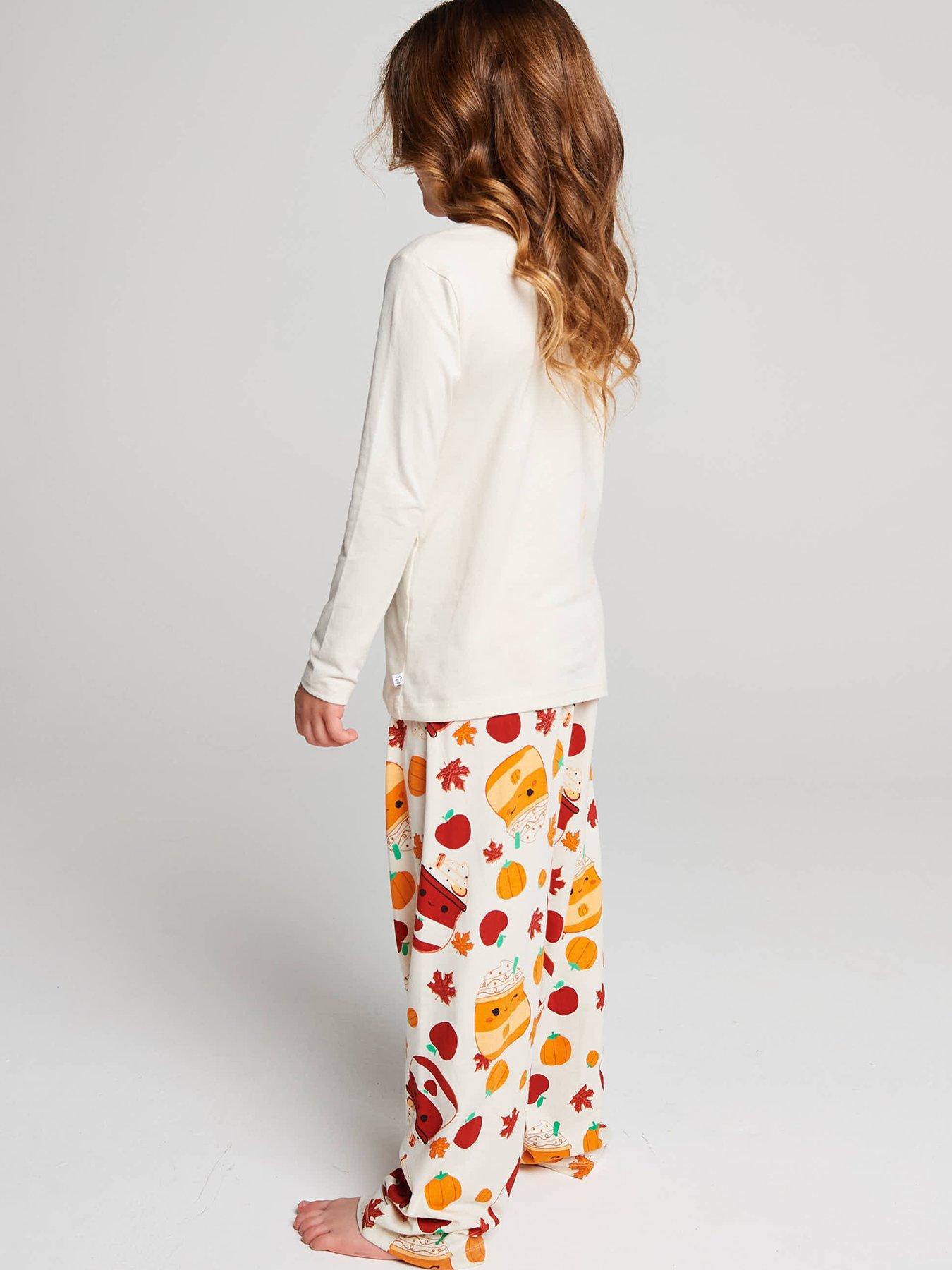 Image 3 of 6 of Brand Threads Pumpkin Spice Pyjama Set
