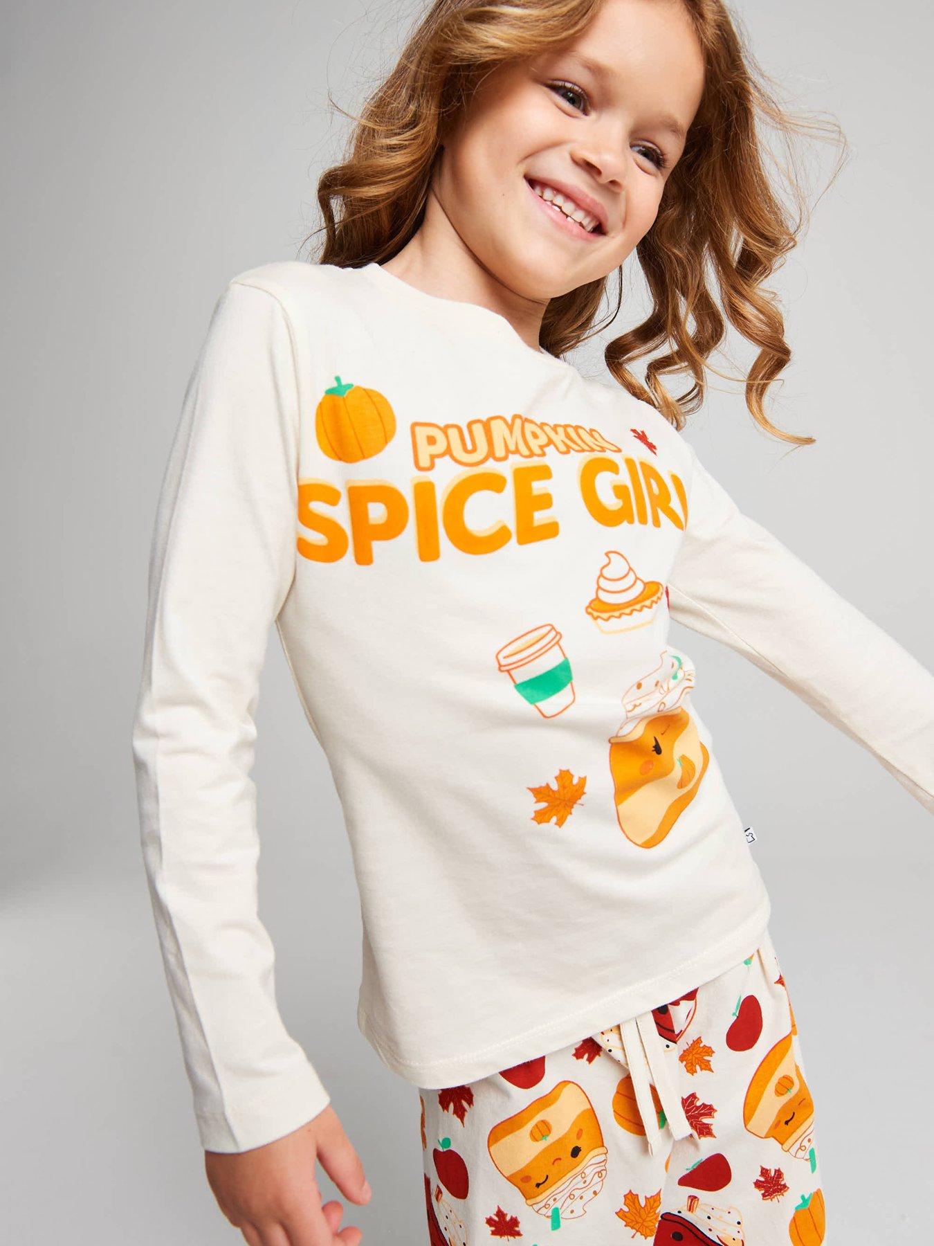 Image 4 of 6 of Brand Threads Pumpkin Spice Pyjama Set