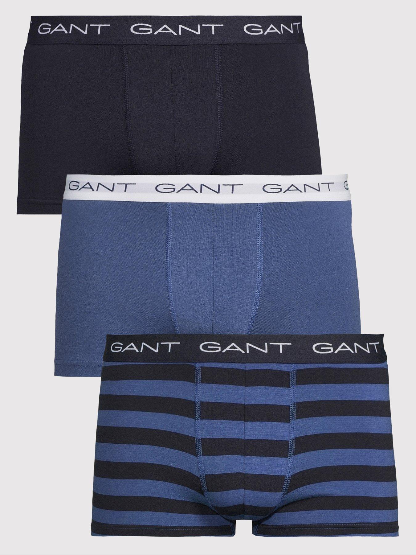 Gant Men's Vintage Blue 3-Pack Striped Trunks Gift Box (Xxl) - Image 3