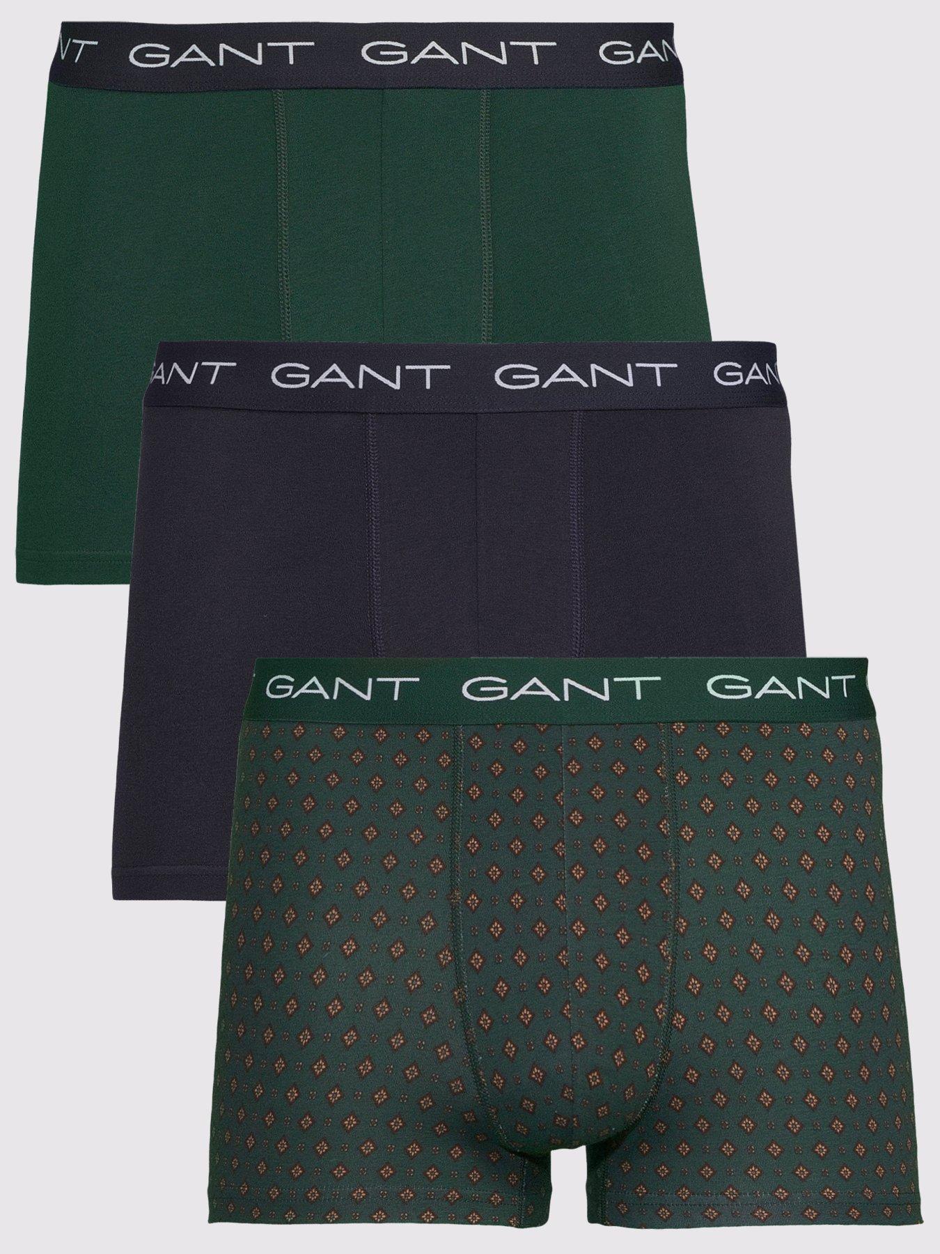Image 1 of 3 of GANT Gant Trunks 3 Pack Gift Box - Dark Green