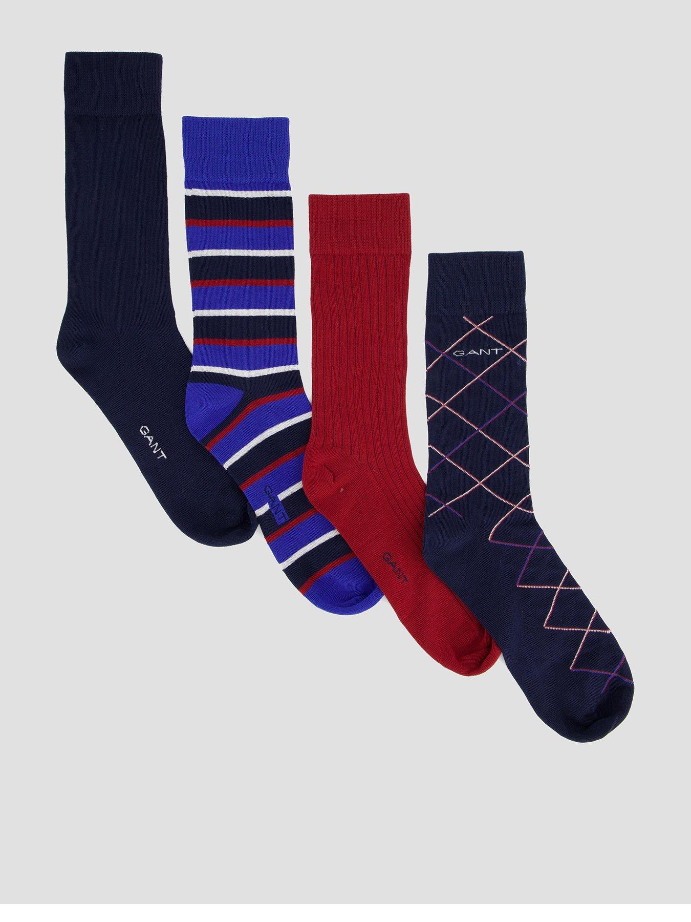 Image 1 of 5 of GANT Gant 4 Pack Socks Gift Box - Assorted