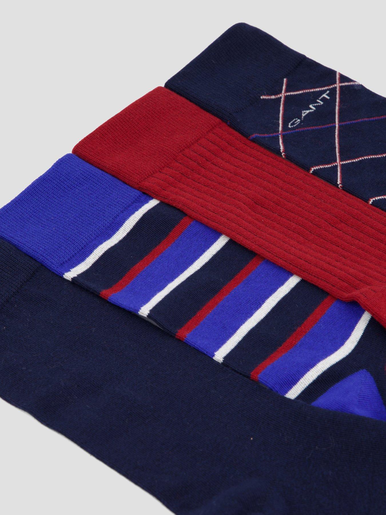 Image 4 of 5 of GANT Gant 4 Pack Socks Gift Box - Assorted