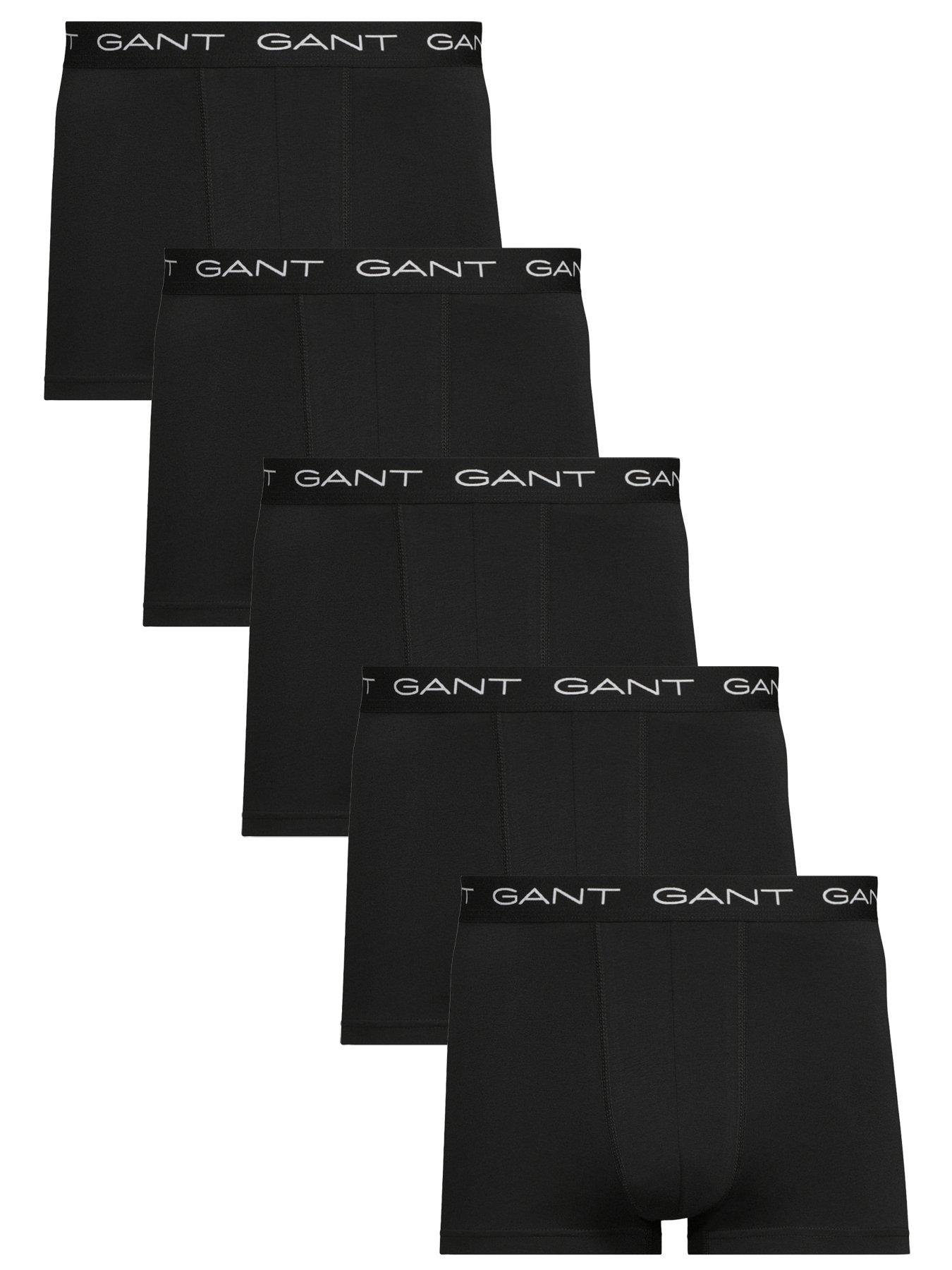 Gant Men's Black Slim Fit Stretch Cotton Jersey Trunks 5-Pack - 5 - Size 39/38/32 - Image 4