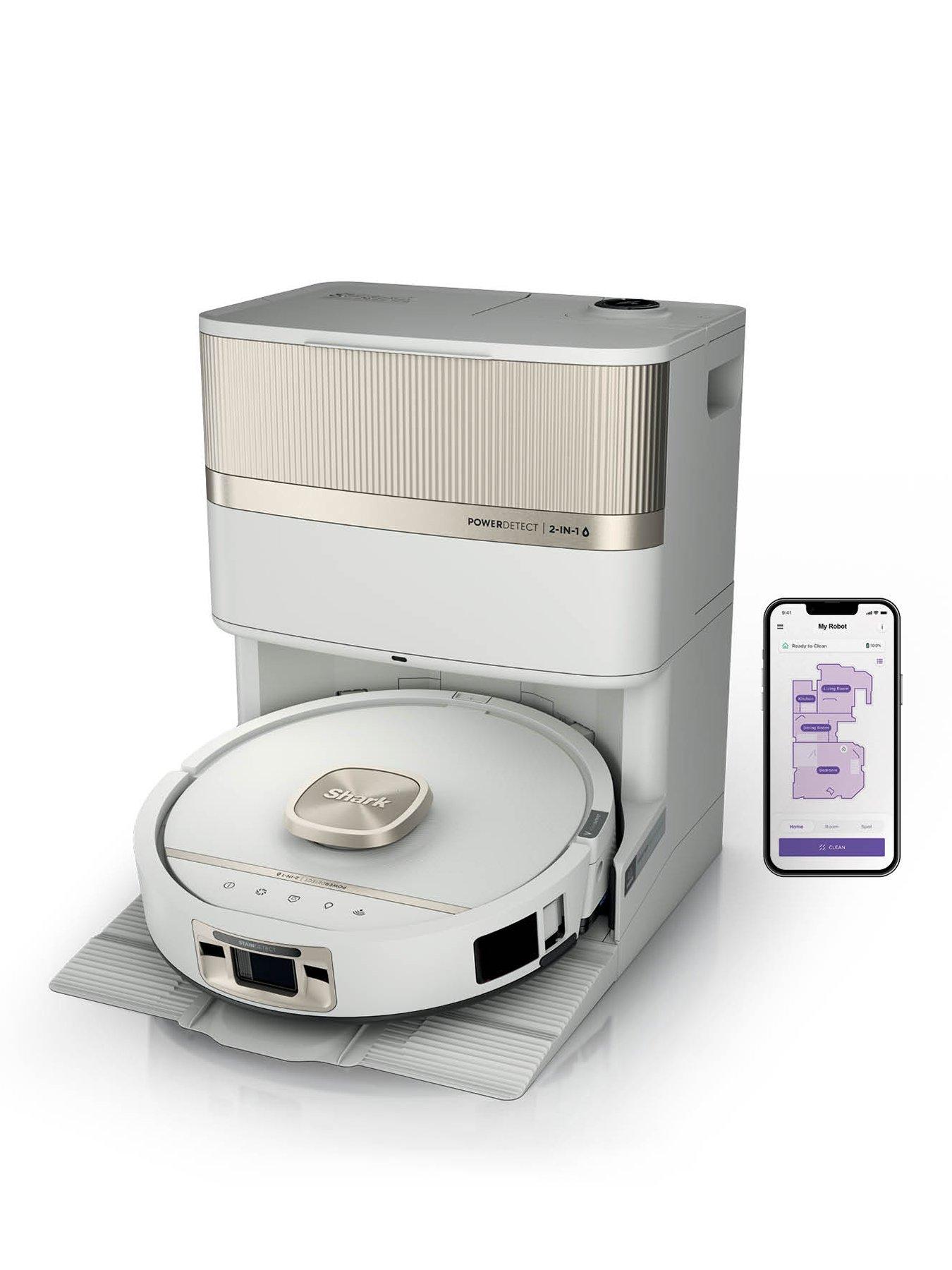 Shark PowerDetect Luxe UV Reveal 2-in-1 Vac  &  Mop Robot Vacuum - Dove