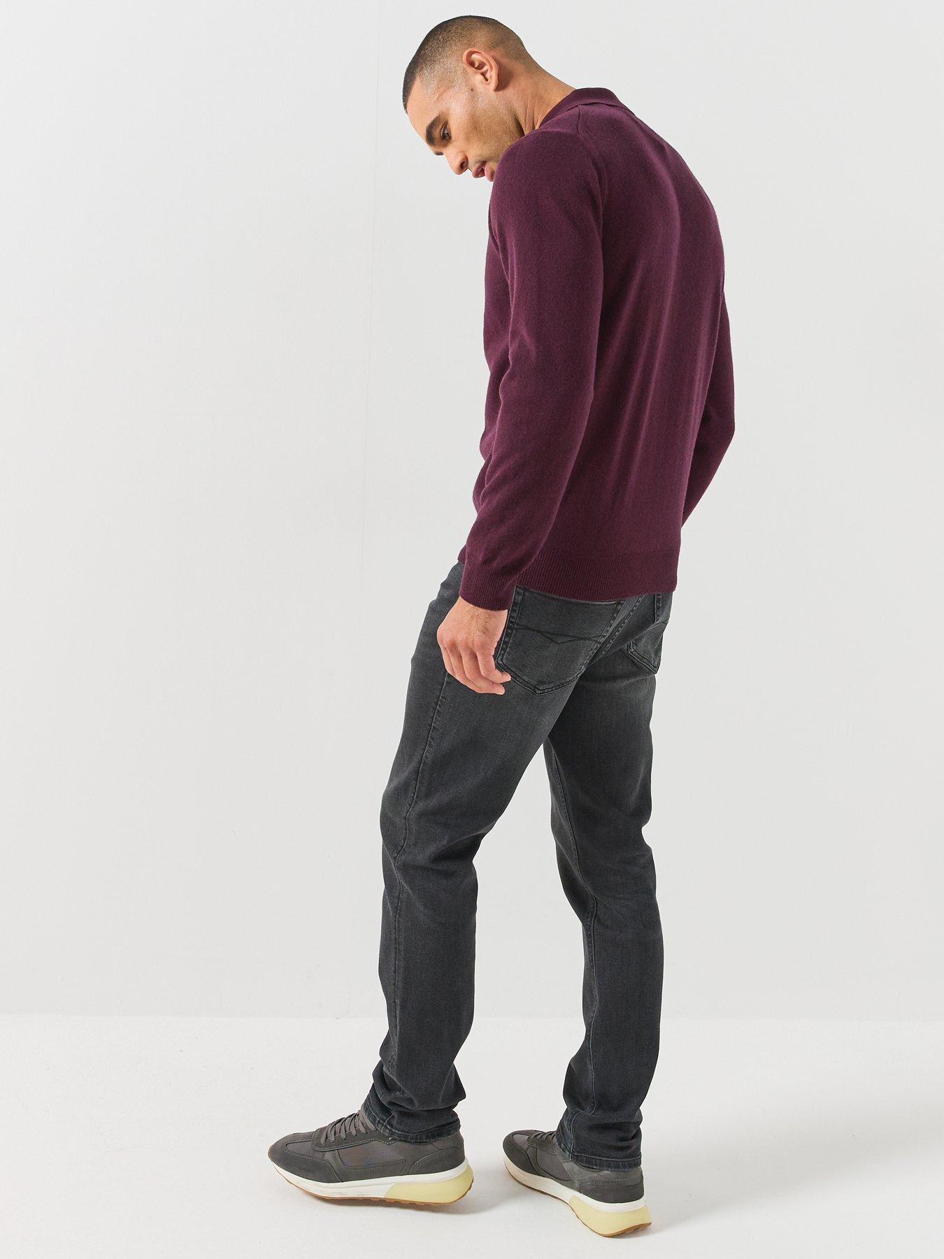 Image 5 of 5 of GANT Superfine Lambswool Knitted Polo - Purple