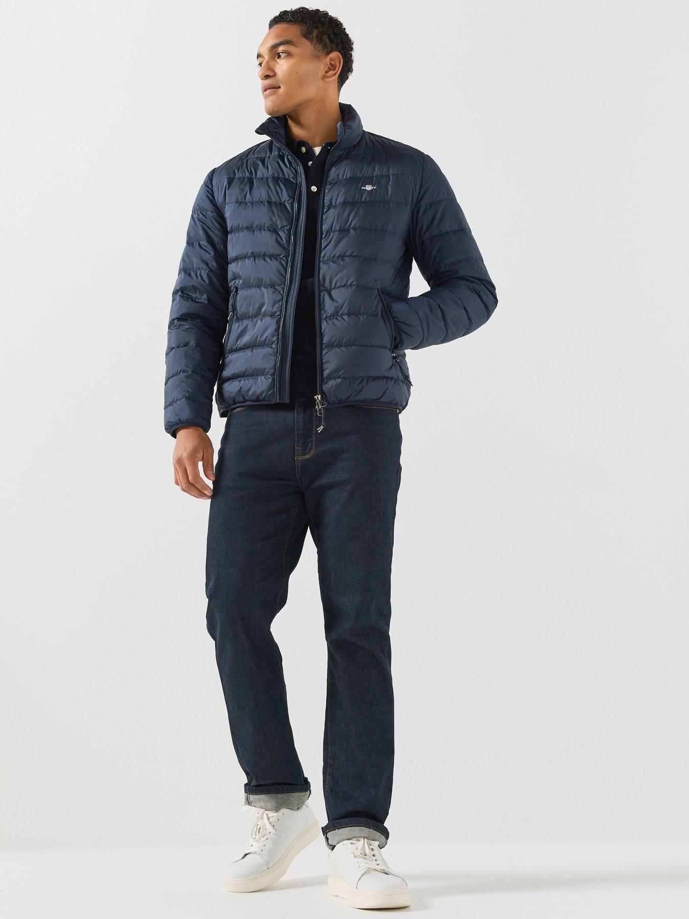 Image 1 of 5 of GANT Gant Light Down Jacket - Navy