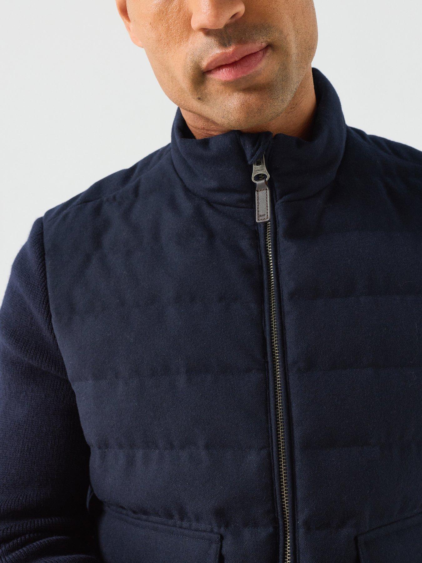 Image 4 of 6 of GANT Gant Insulated Hybrid Flannel Jacket - Navy