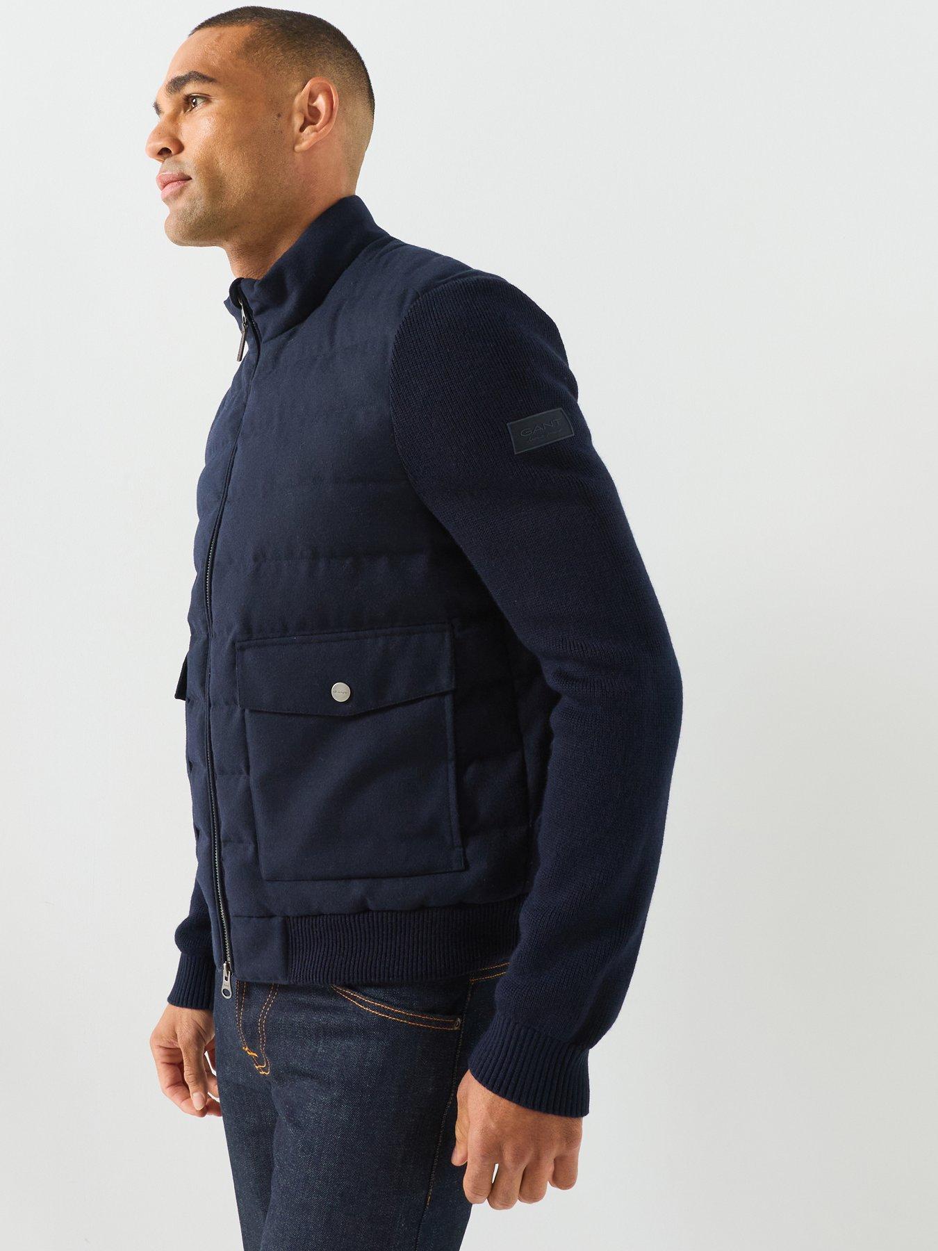Image 5 of 6 of GANT Gant Insulated Hybrid Flannel Jacket - Navy