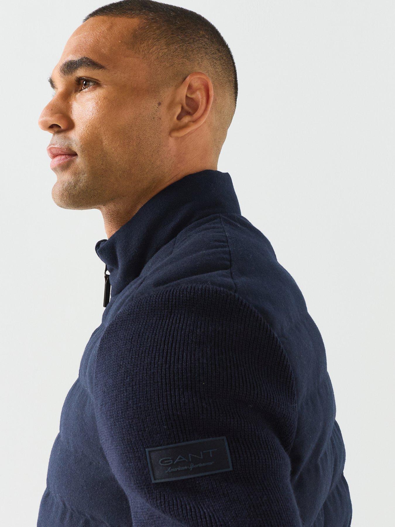 Image 6 of 6 of GANT Gant Insulated Hybrid Flannel Jacket - Navy