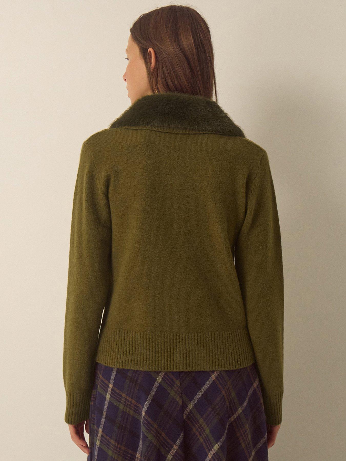 Image 3 of 4 of Monsoon Flo Faux Fur Cardi