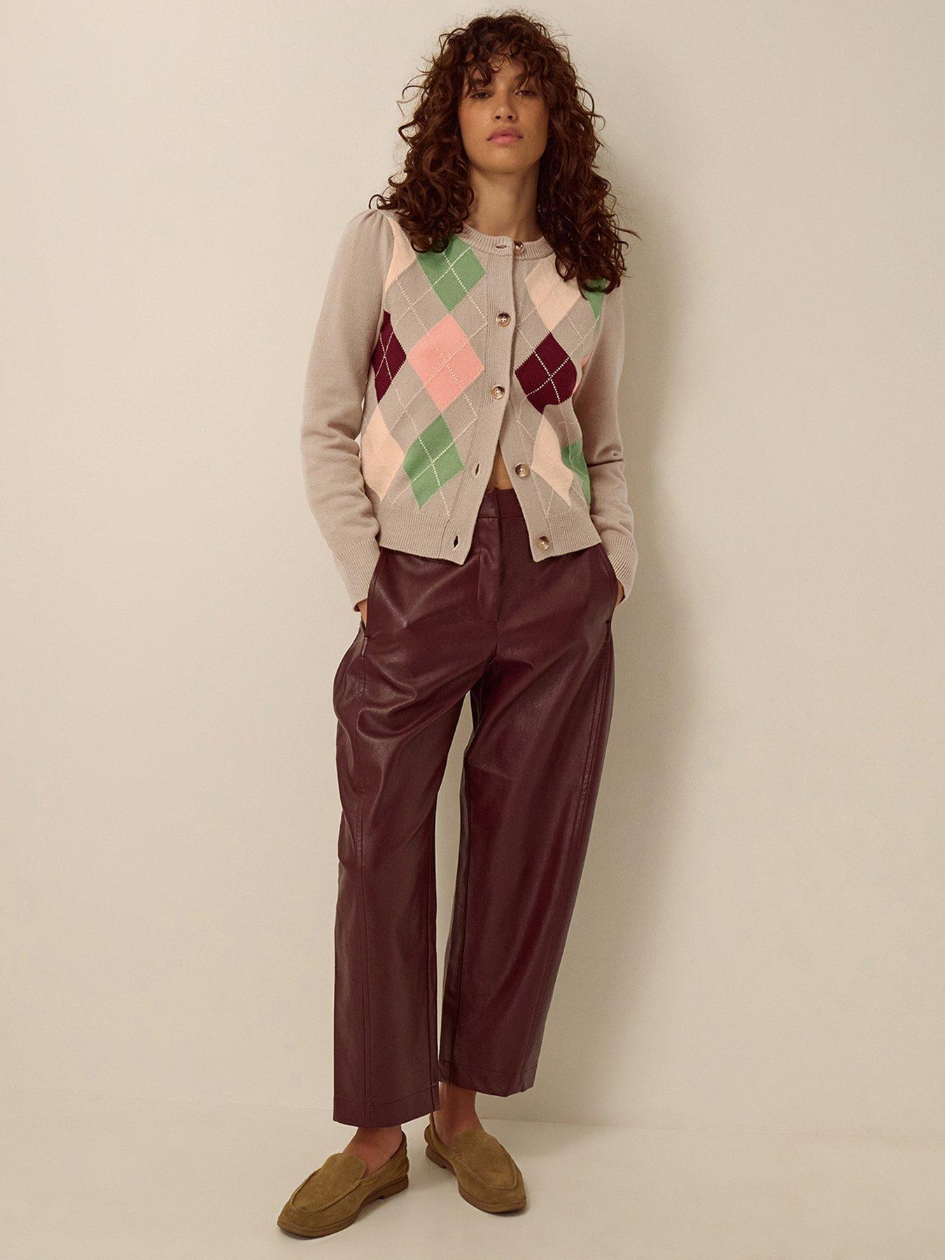 Image 3 of 4 of Monsoon Alba Argyle Cardigan