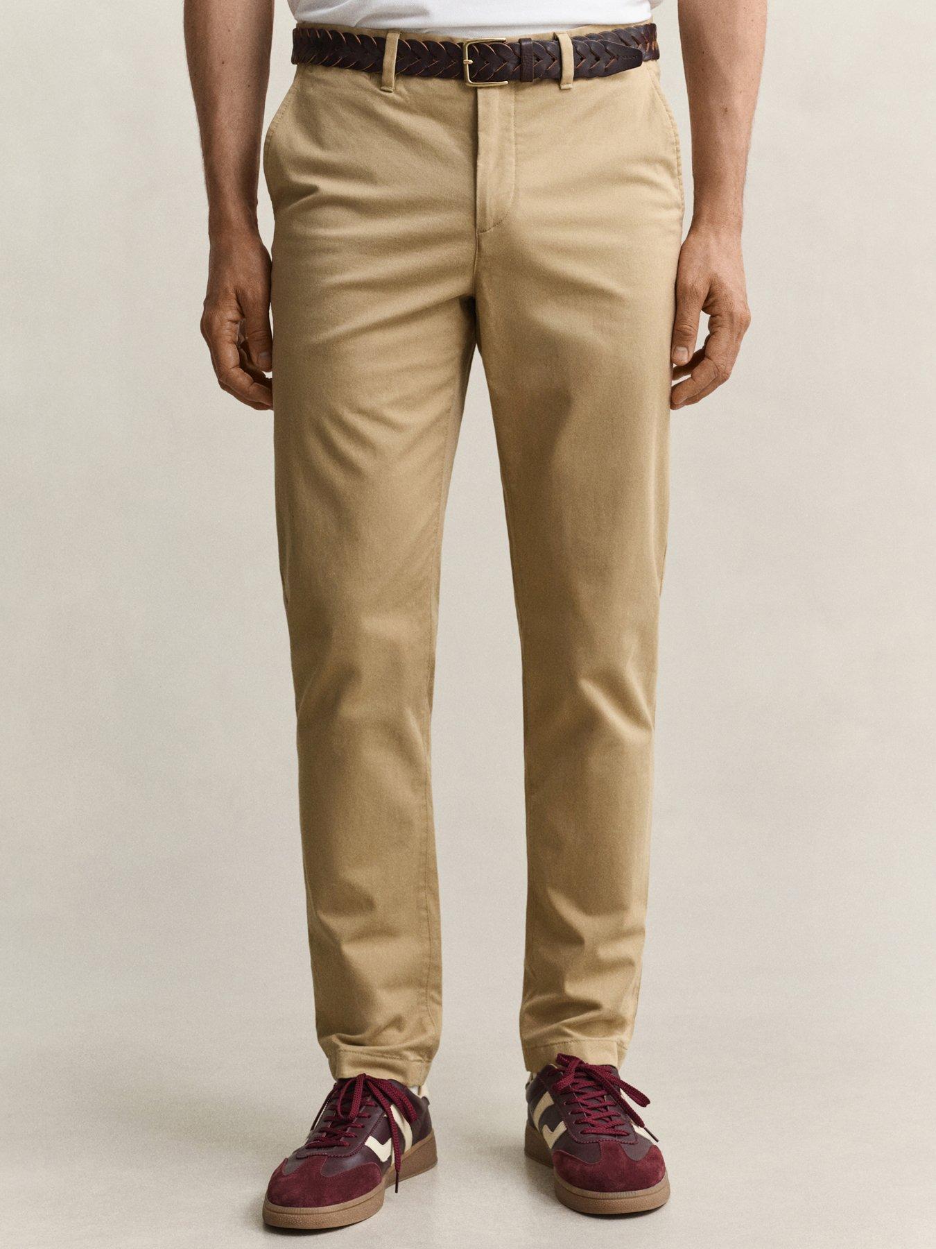 Image 1 of 5 of GANT Mens Slim Classic Stretch Chinos - Green