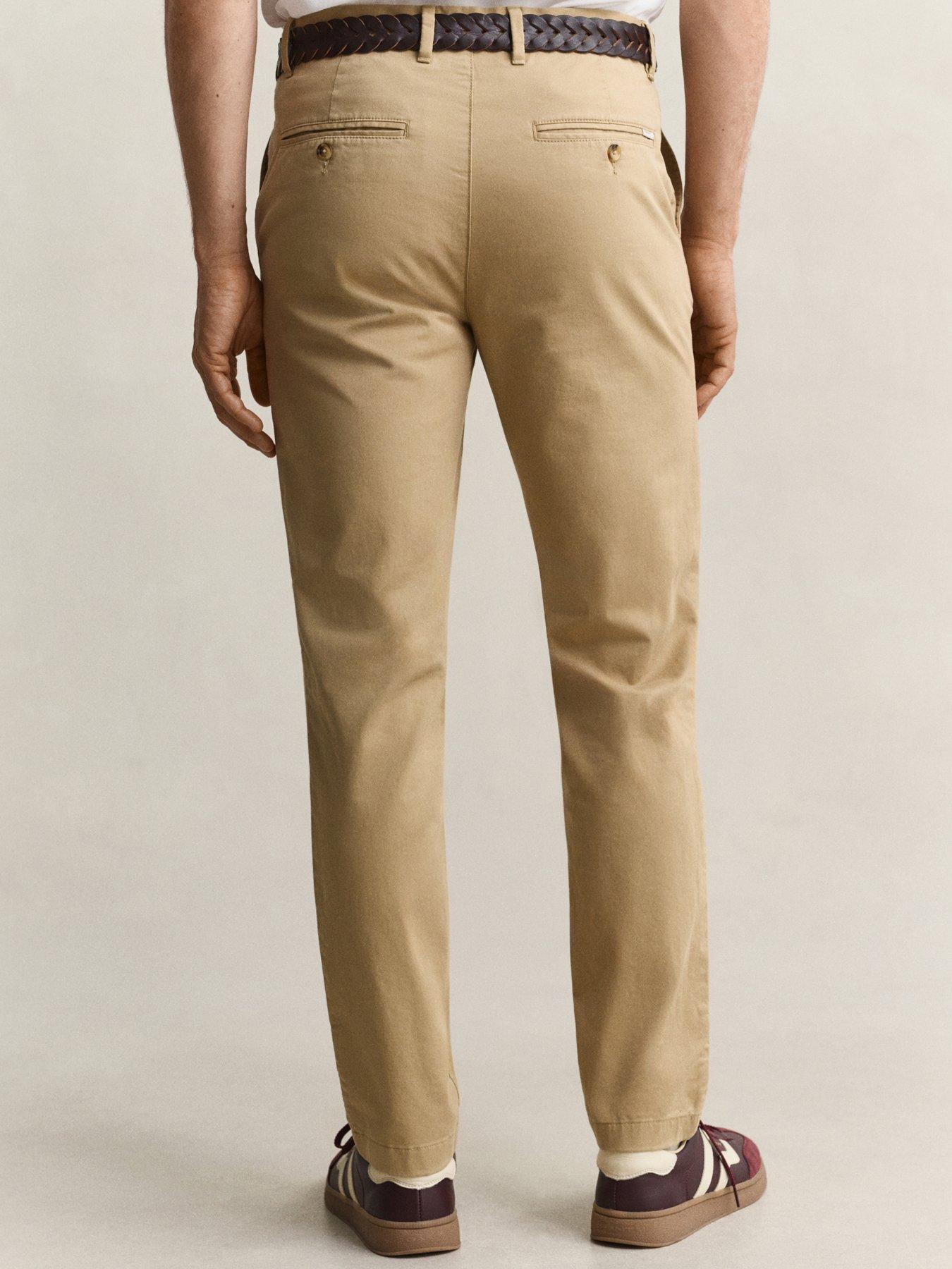 Image 2 of 5 of GANT Mens Slim Classic Stretch Chinos - Green