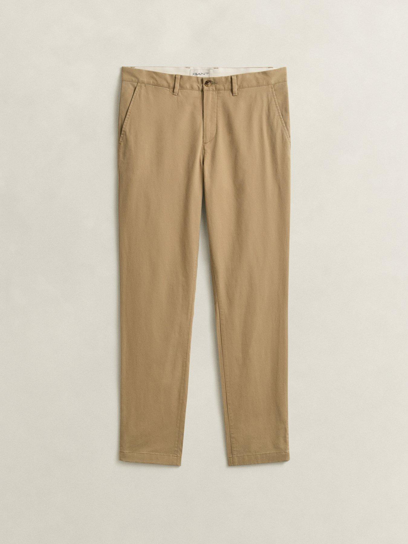 Image 4 of 5 of GANT Mens Slim Classic Stretch Chinos - Green