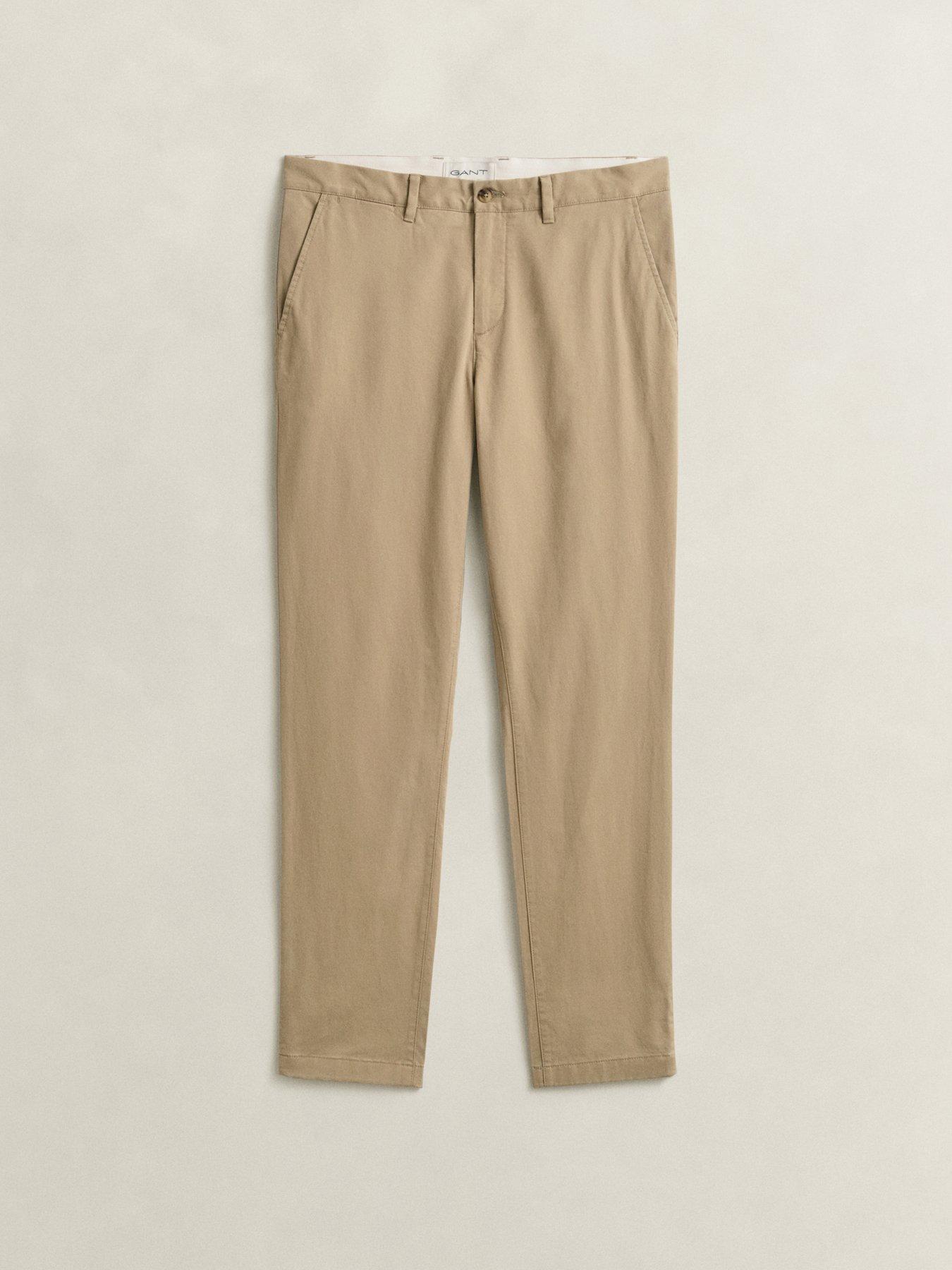 Image 5 of 5 of GANT Mens Slim Classic Stretch Chinos - Green