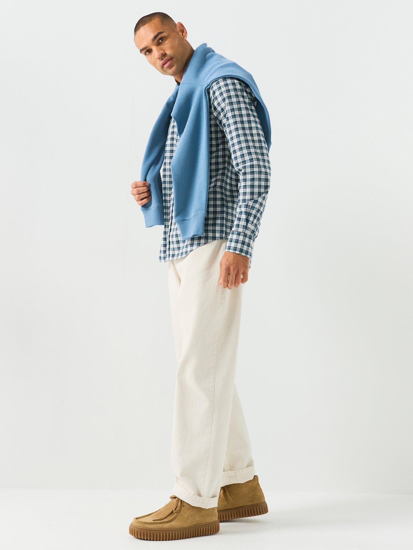 Image 3 of 6 of GANT Regular Fit Long Sleeve Poplin Check Shirt - Green