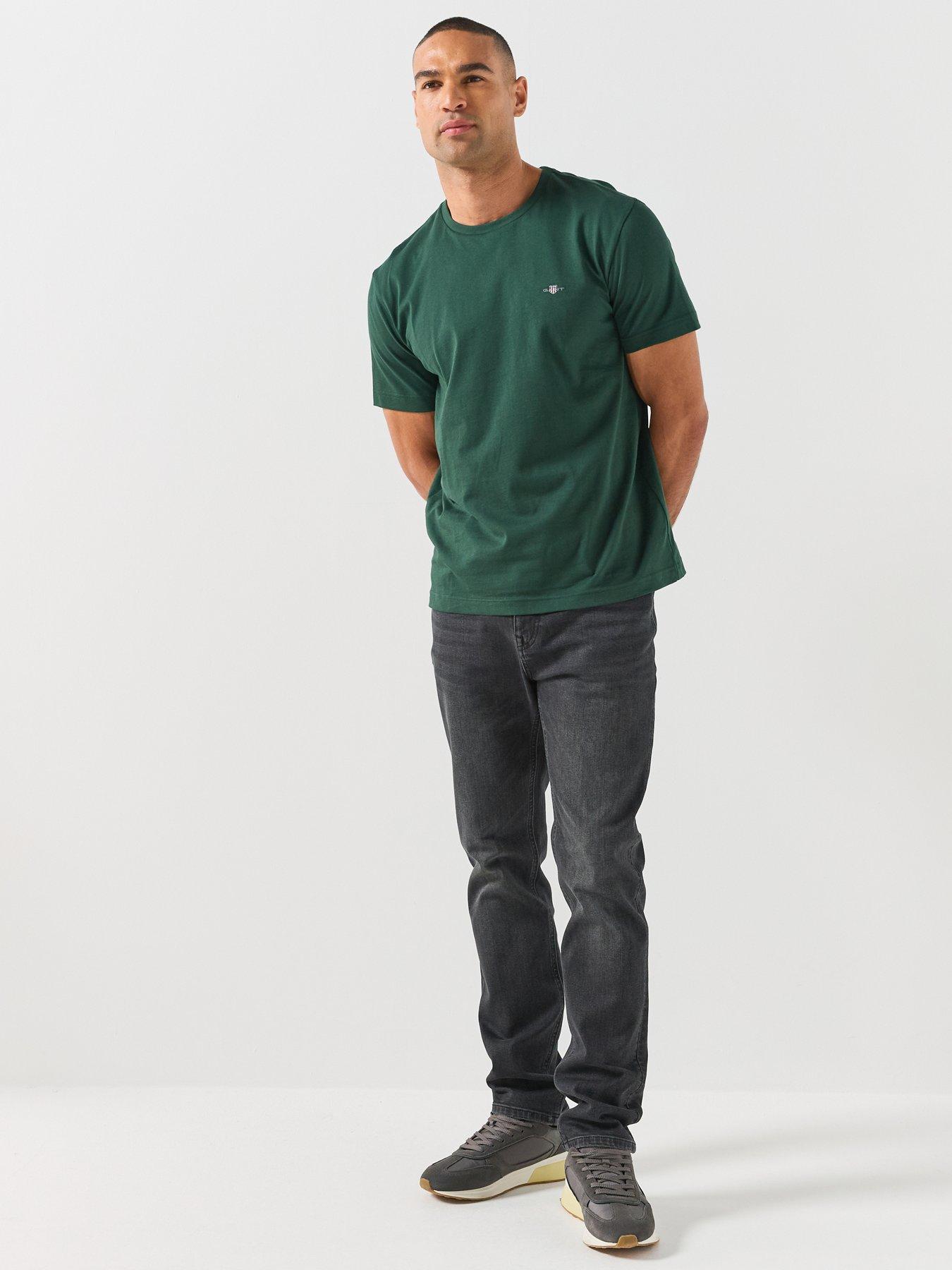 Image 3 of 5 of GANT Regular Fit Short Sleeve Shield T-shirt - Green
