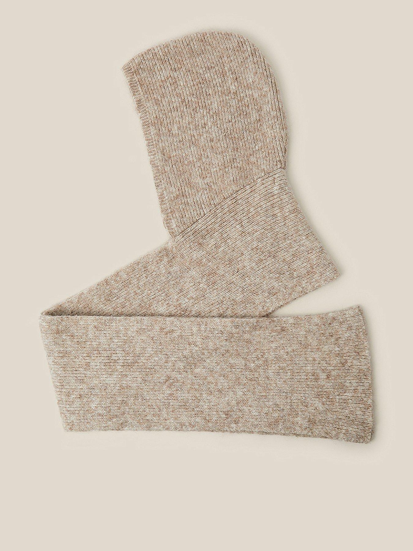Image 1 of 2 of Monsoon Tula Hooded Scarf - Cream