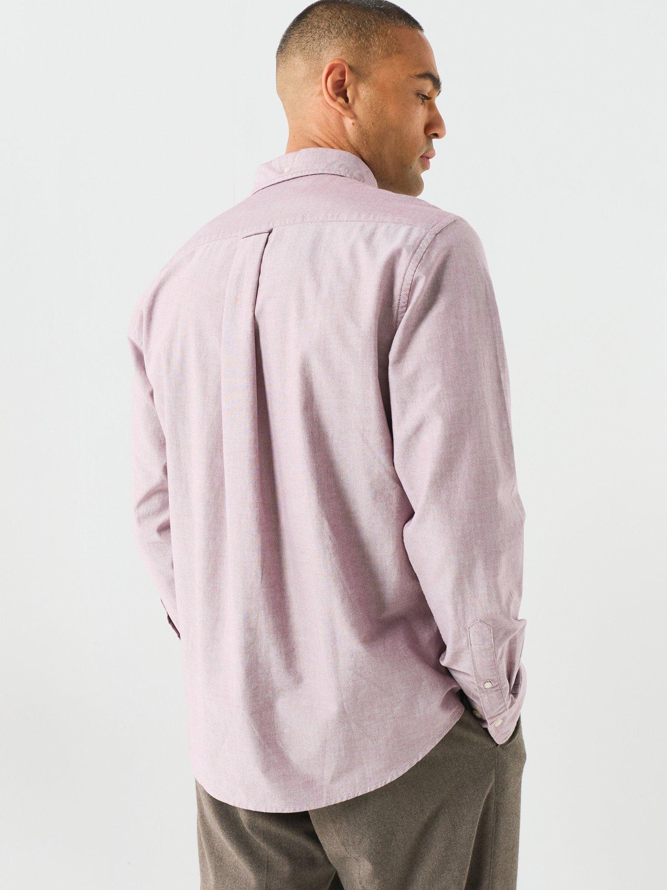 Image 2 of 5 of GANT Gant Regular Fit Long Sleeve Classic Oxford Shirt - Red