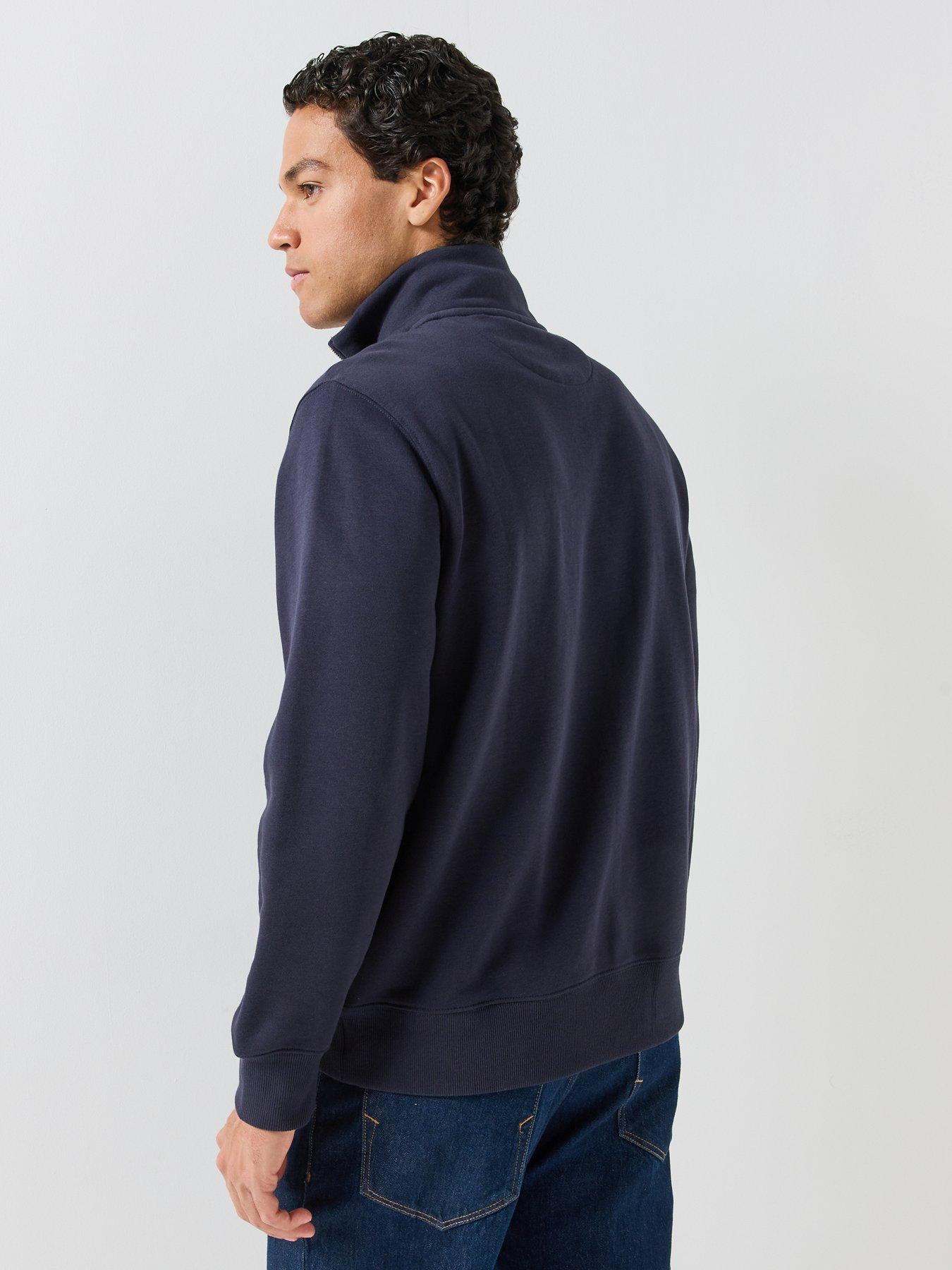 Image 2 of 6 of GANT Regular Fit Shield Half Zip Sweat - Navy