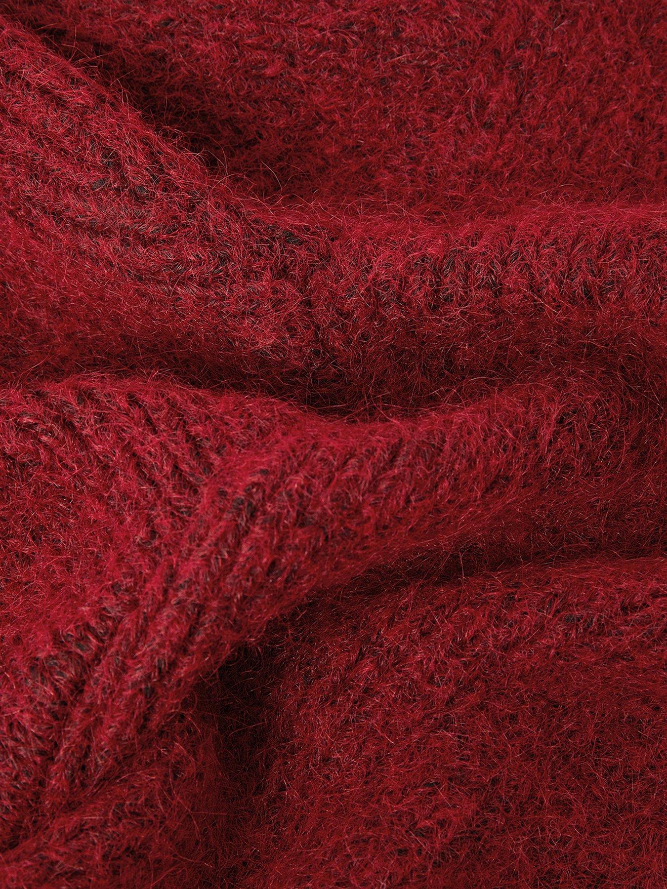 Image 2 of 2 of Monsoon Tula Hooded Scarf - Red