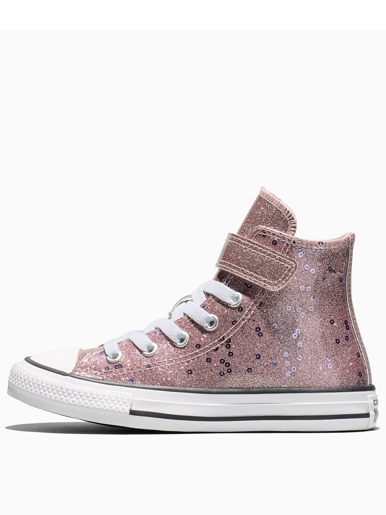 Image 3 of 5 of Converse Kids Chuck Taylor All Star 1v Hi Shine - Pink