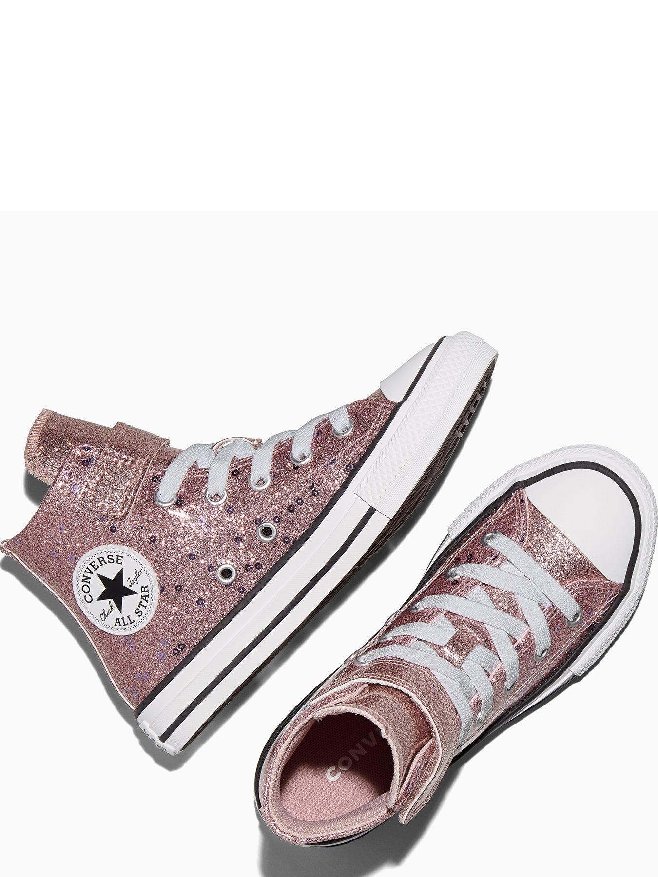 Image 4 of 5 of Converse Kids Chuck Taylor All Star 1v Hi Shine - Pink