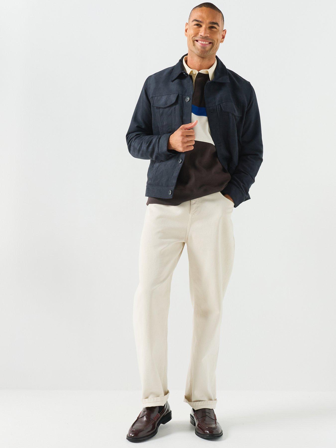 Image 5 of 6 of GANT Gant Striped Heavy Rugger Polo - Brown