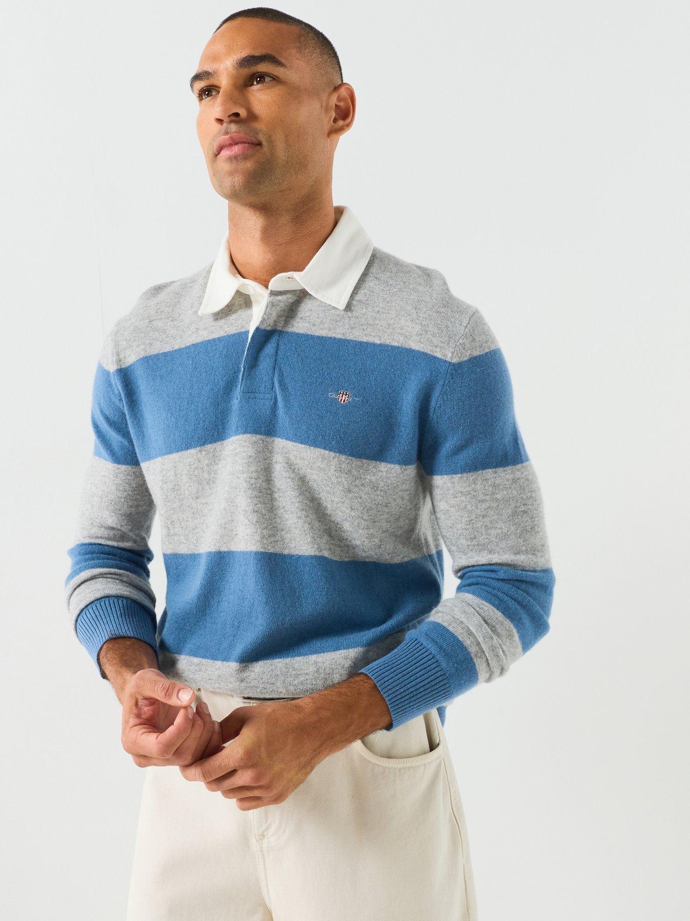 Gant Men's Shield Half-Zip Sweatshirt Blue Medium - Image 13