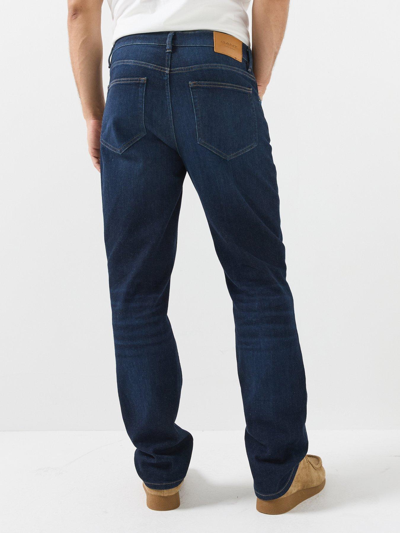 Image 2 of 5 of GANT Regular Fit Jeans - Dark Blue