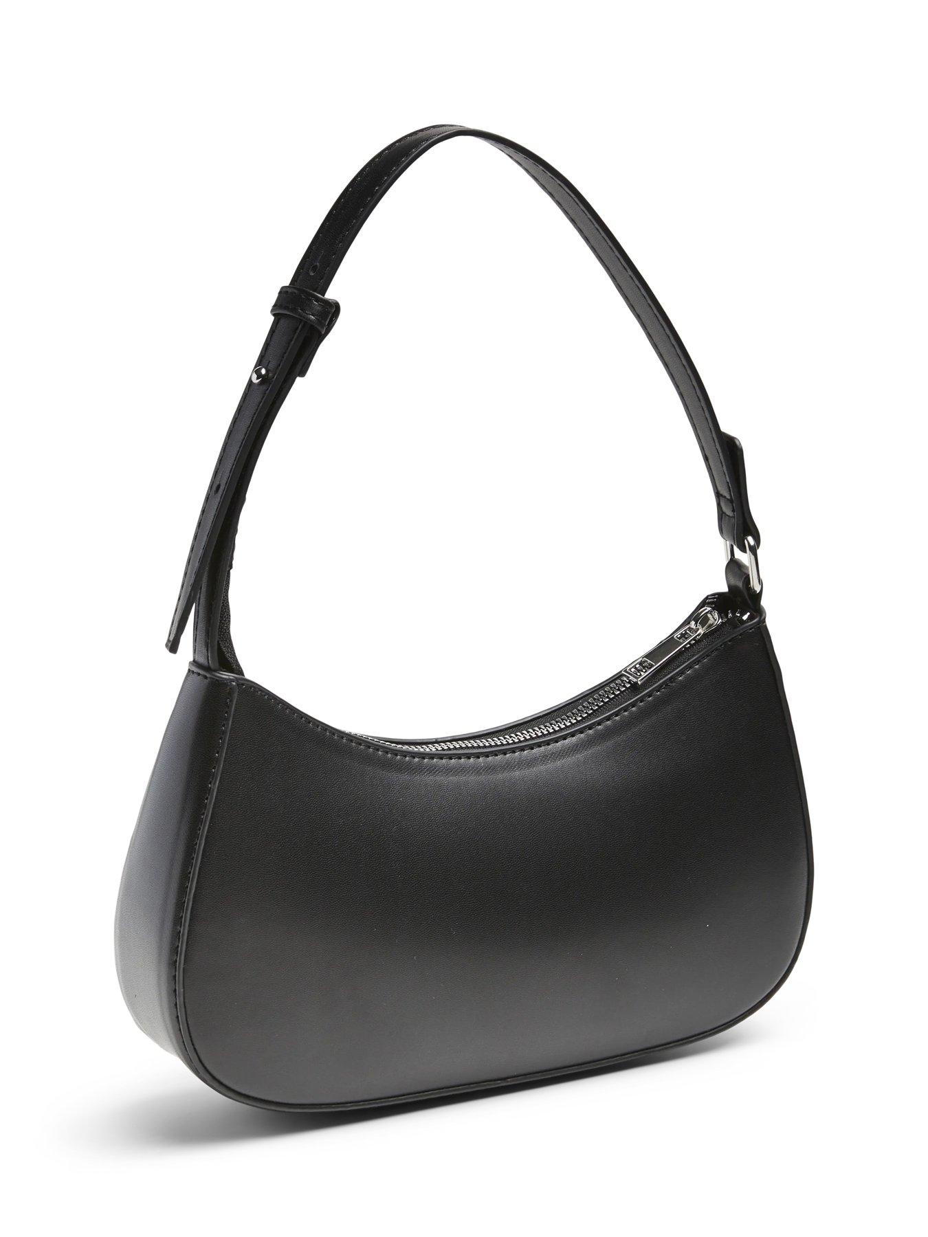 Image 4 of 5 of PIECES 90s Faux Leather Shoulder Bag