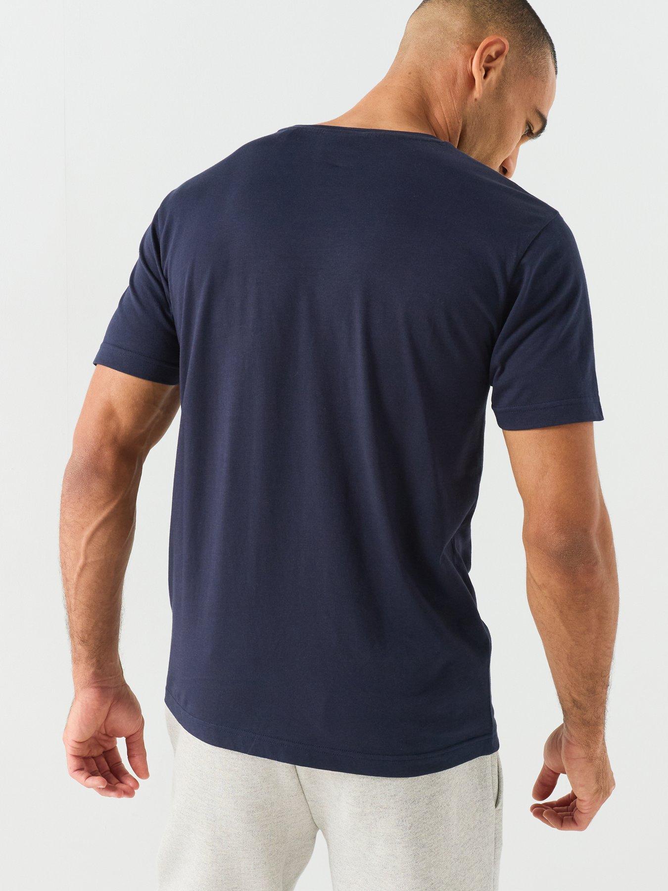 Image 2 of 5 of GANT Regular Fit Archive Shield Shortsleeve T-Shirt - Navy