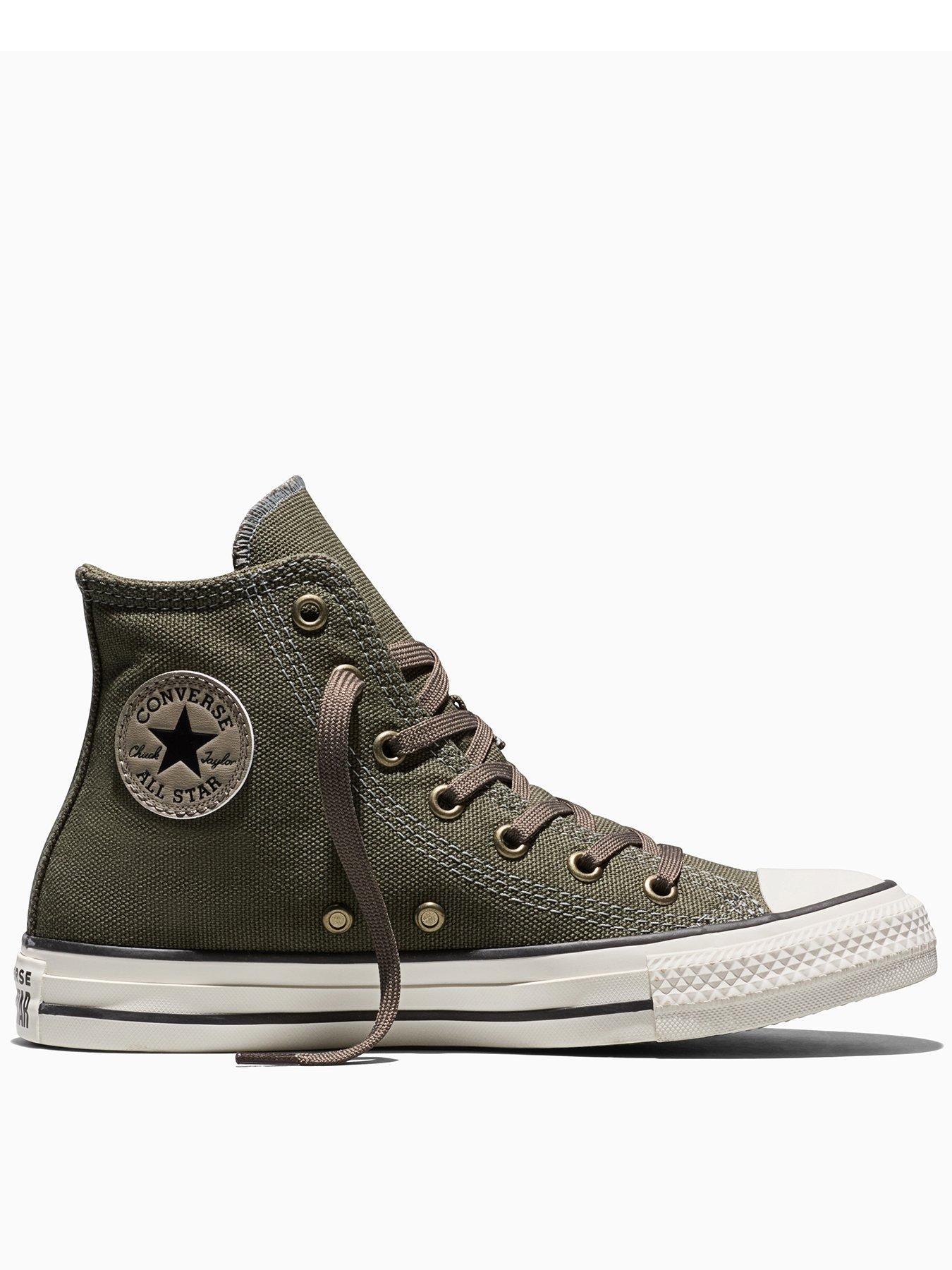 Image 1 of 5 of Converse Junior Chuck Taylor All Star Hi Premium Canvas - Green