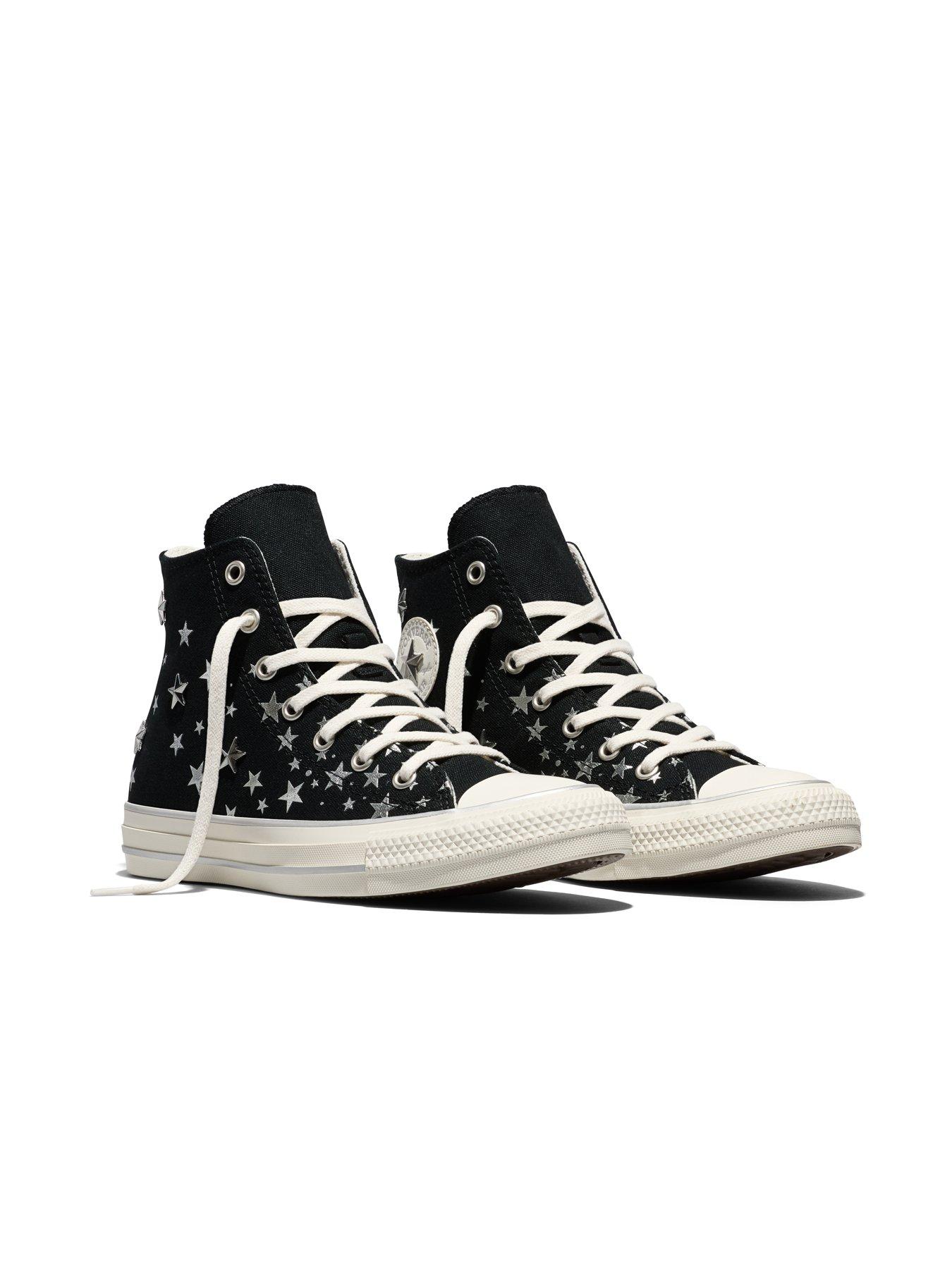 Image 6 of 6 of Converse Junior Chuck Taylor All Star Hi Elevated Shine - Black