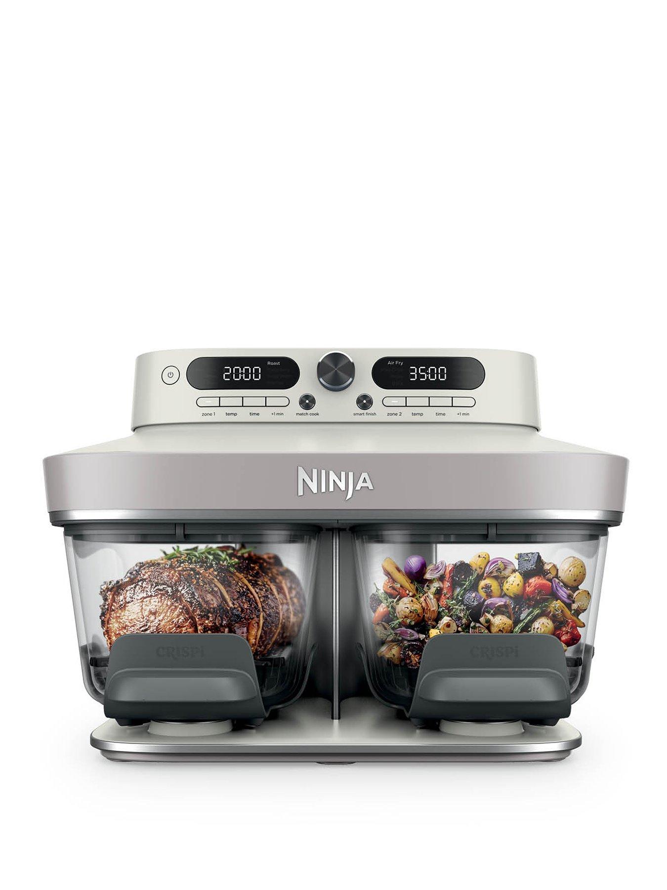 Image 1 of 7 of NINJA CRISPi 8 Function DualZone Air Fryer - Bone DD102UKIV2