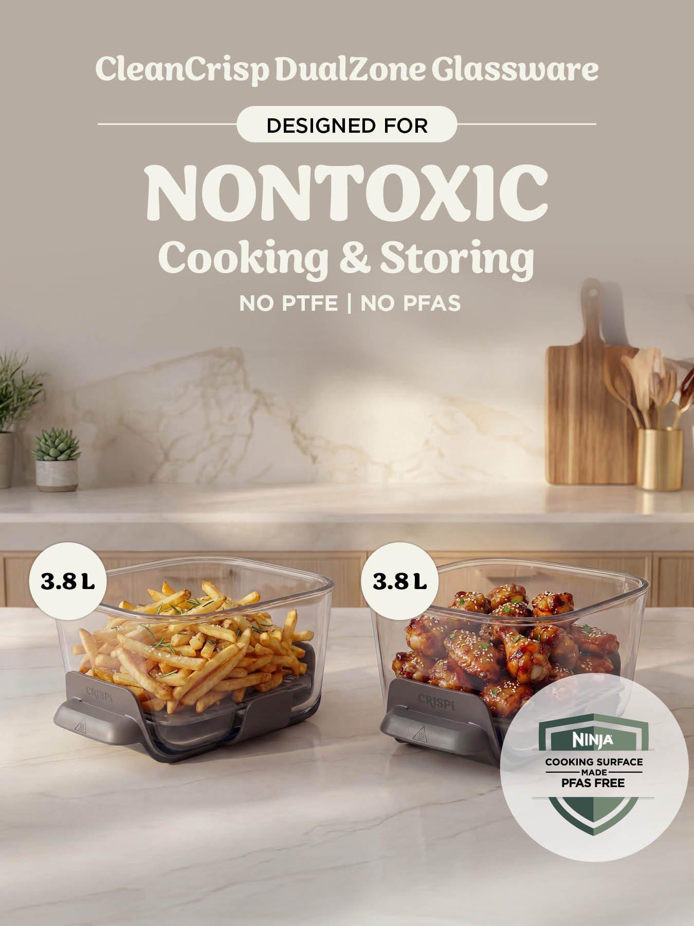 Image 5 of 7 of NINJA CRISPi 8 Function DualZone Air Fryer - Bone DD102UKIV2